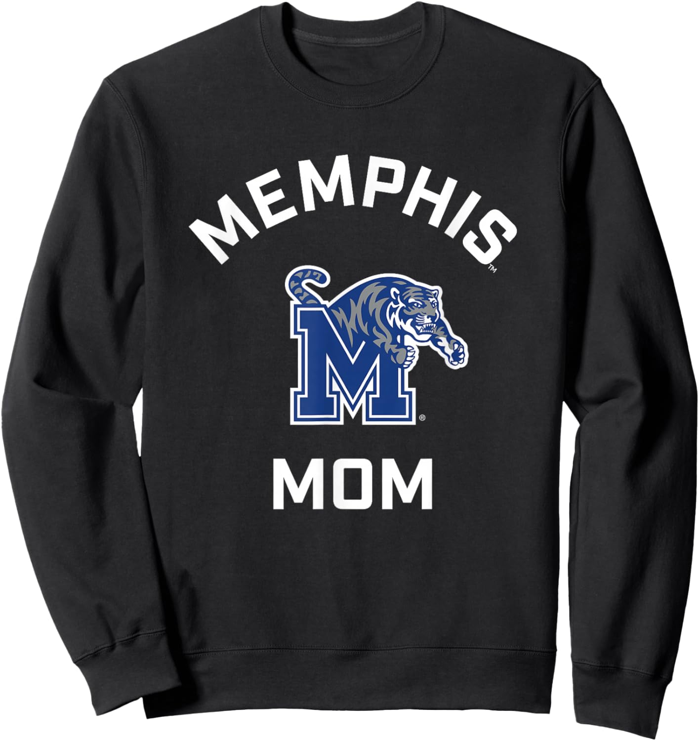 University of Memphis Tigers Arched Mom Sweatshirt - Sweatshirt | Black