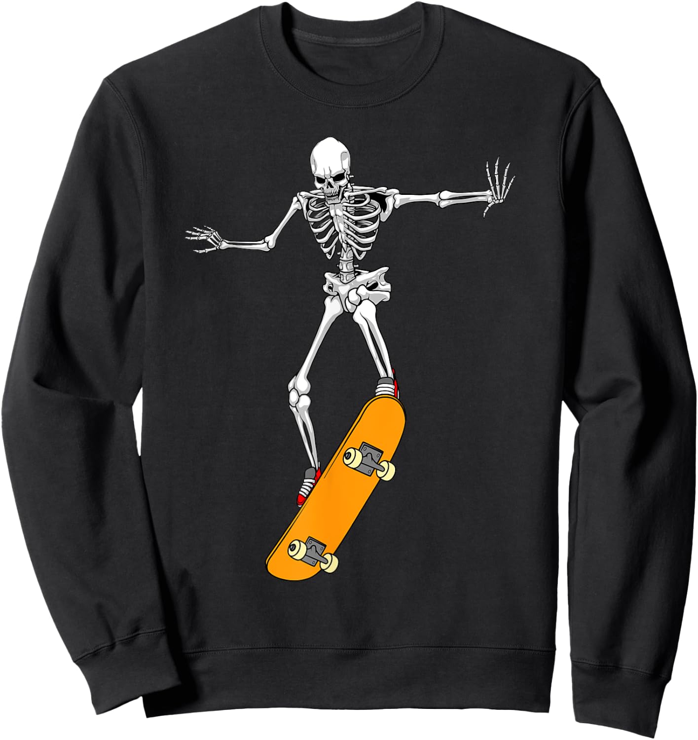 Funny Skateboarding Women Skateboard Skateboarder Sweatshirt - Sweatshirt | Black