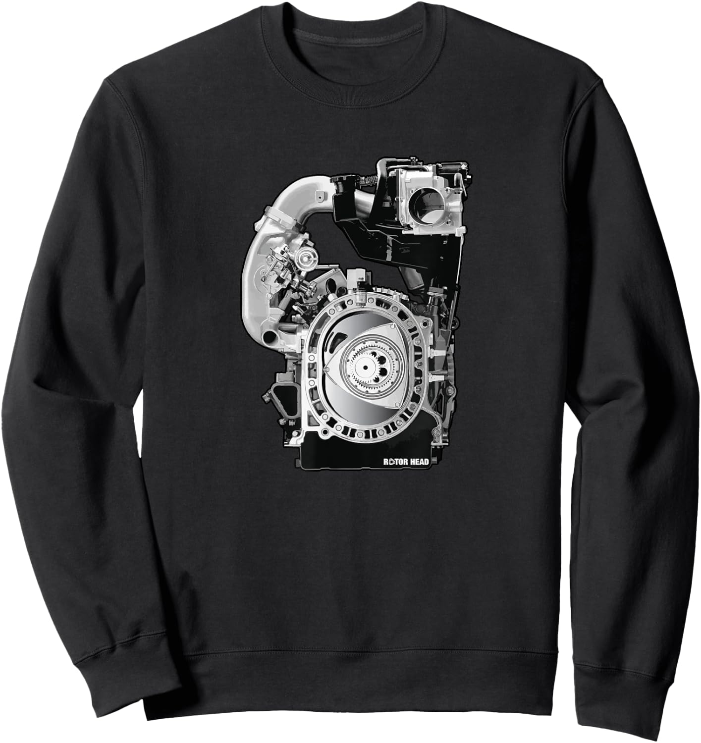 Rotary Engine 13B Turbo Sweatshirt - Sweatshirt | Black