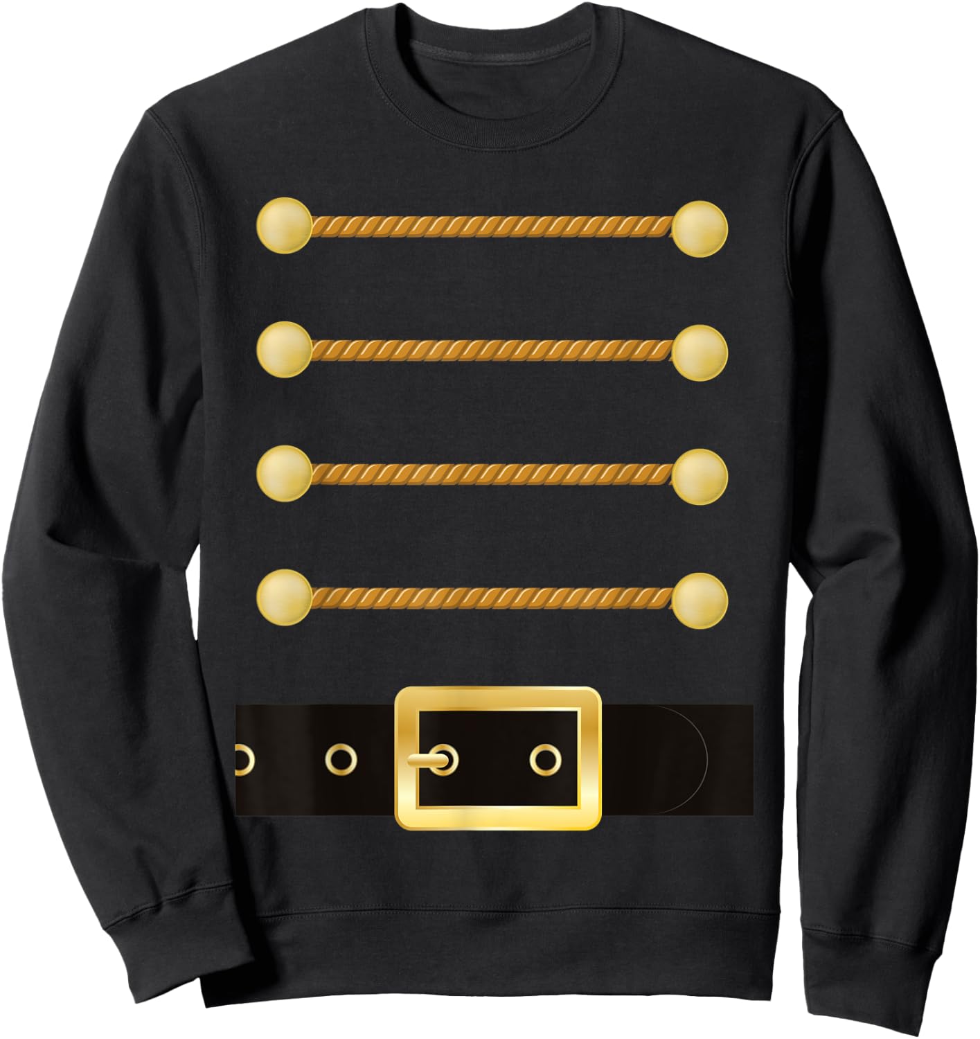 Nutcracker Character Soldier Costume Uniform Funny Christmas Sweatshirt - Sweatshirt | Black