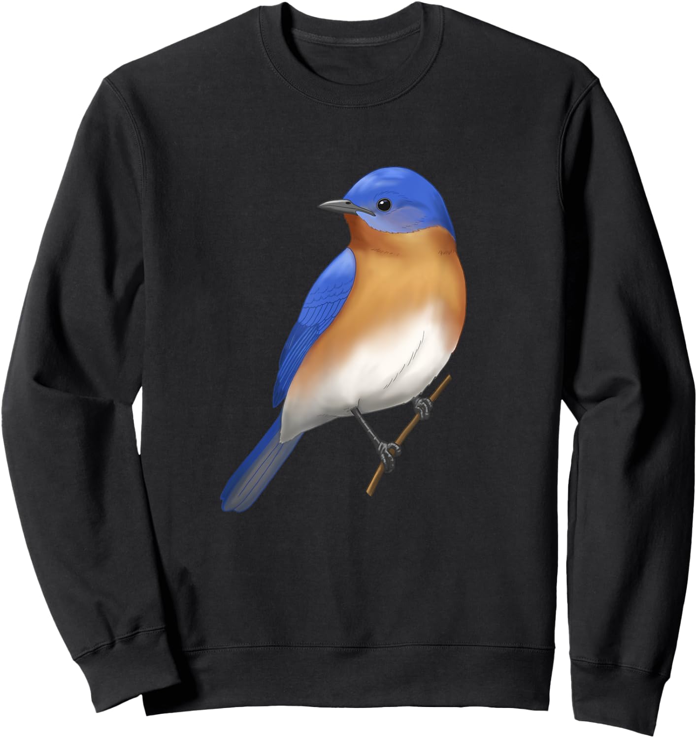 Eastern Bluebird Bird Lover Gift Sweatshirt - Sweatshirt | Black