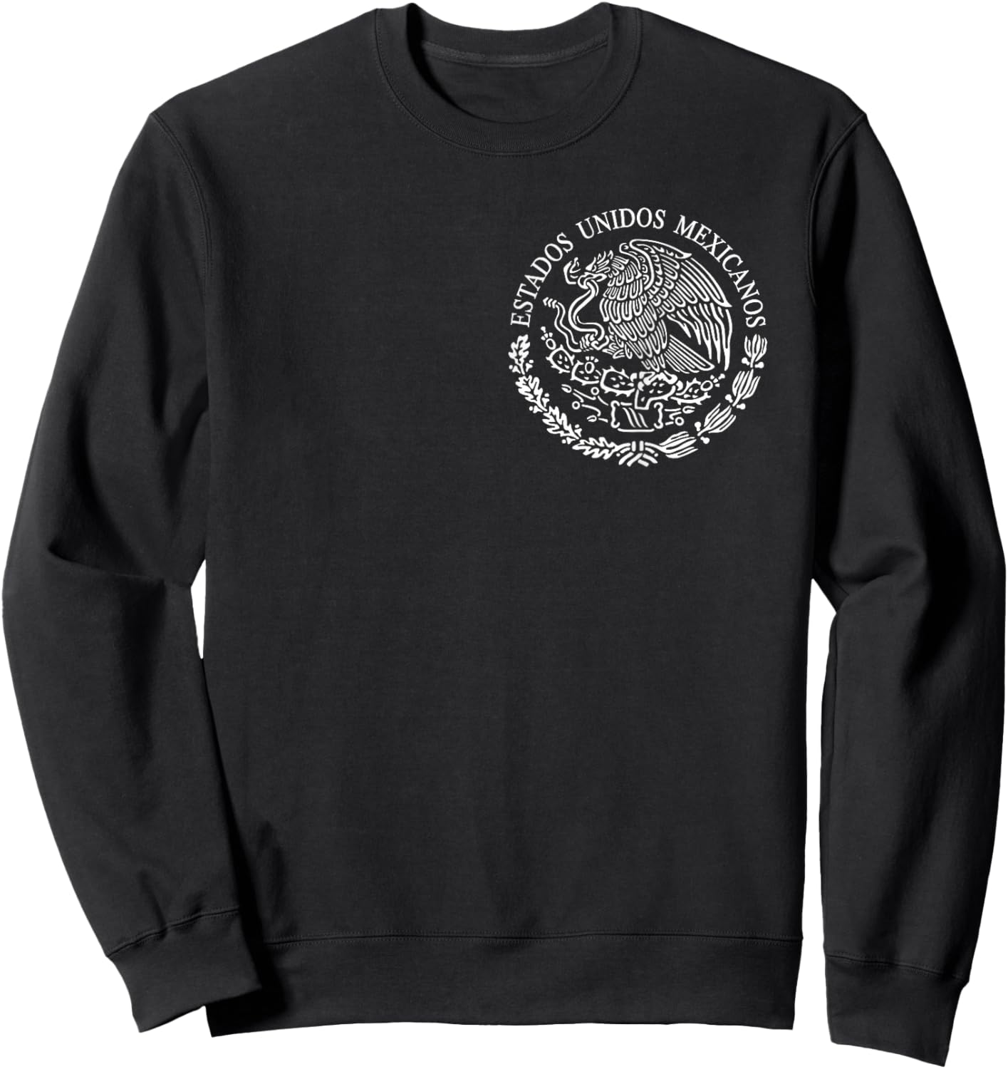 Mexican Flag Mexican Eagle Sweatshirt - Sweatshirt | Black