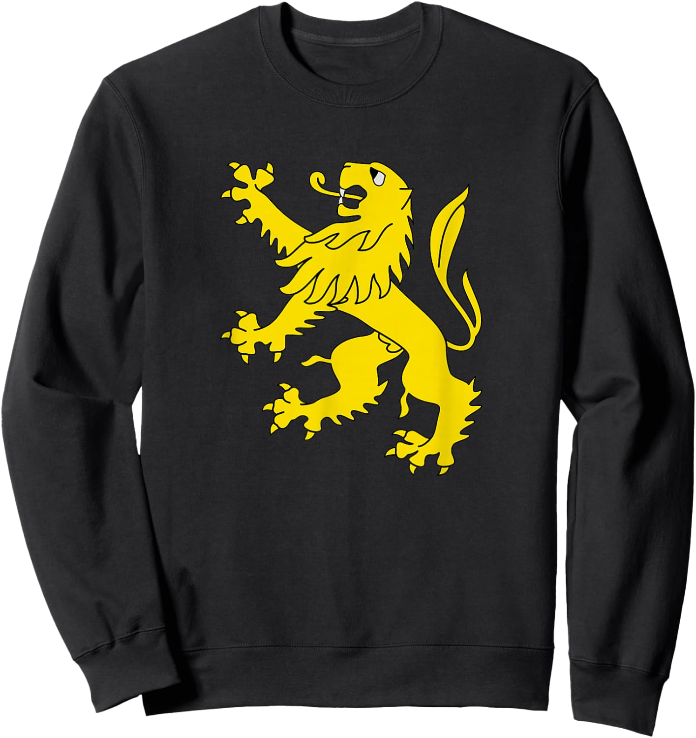 Gold Lion Rampant Sweatshirt - Sweatshirt | Black