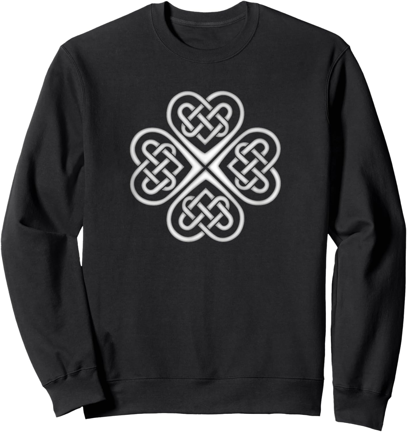 Shamrock, Celtic Knot, Irish Clover, St. Patricks Day, Celts Sweatshirt - Sweatshirt | Black