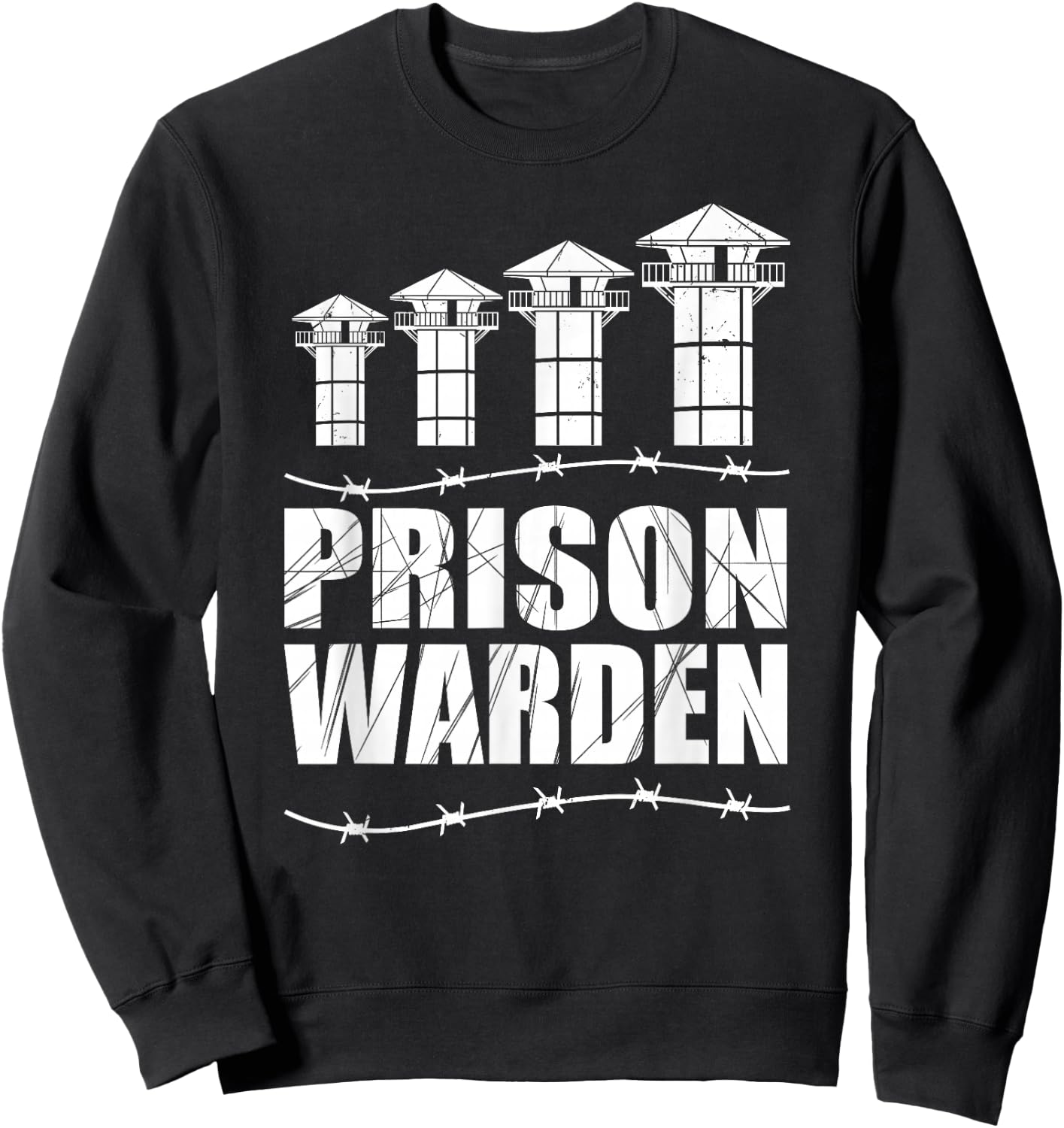 Correctional Officer - Prison Warden - Prison Guard Costume Sweatshirt - Sweatshirt | Black