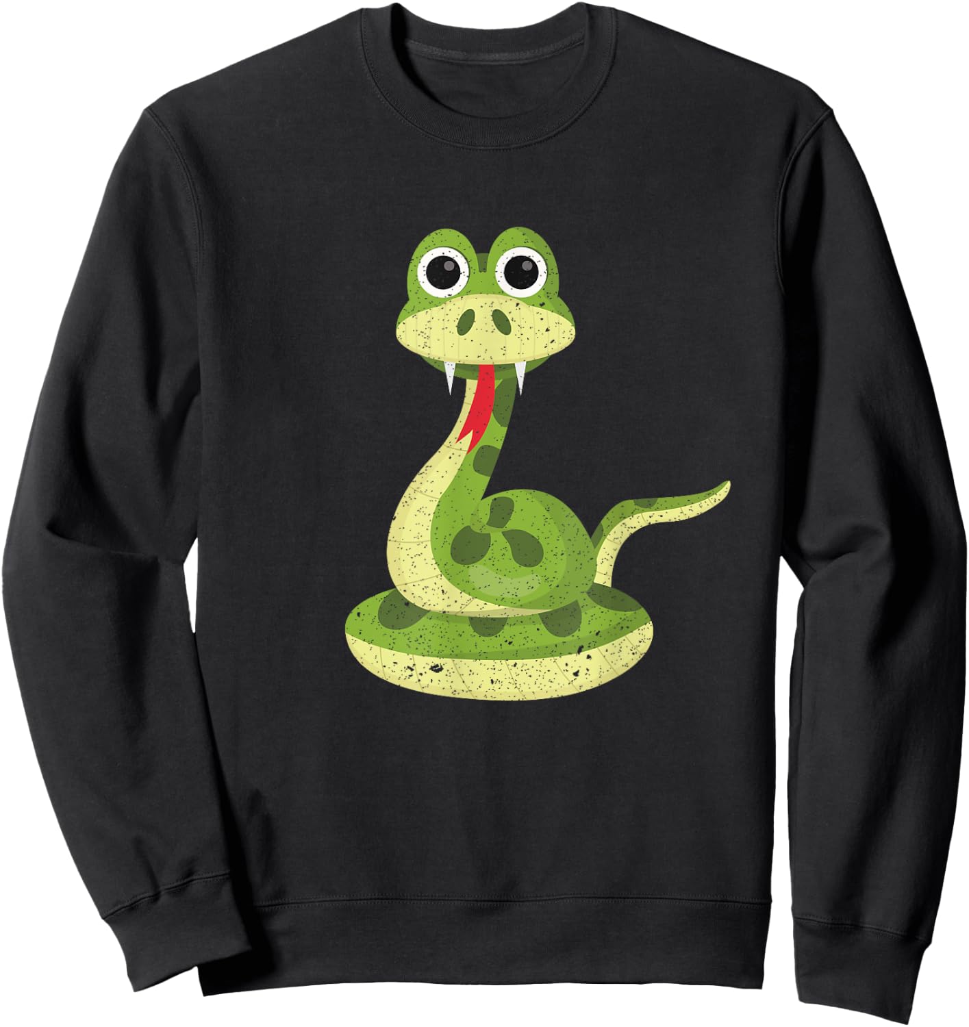 Reptile Kids Gift Cute Snake Sweatshirt - Sweatshirt | Black