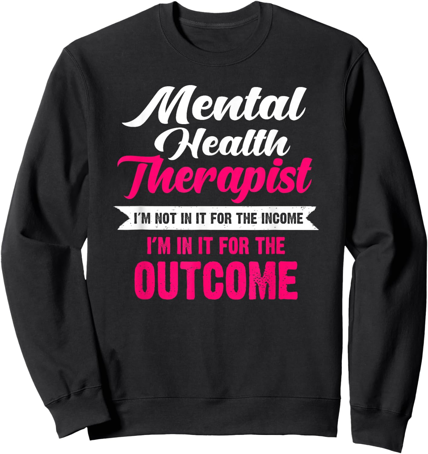 Therapist Puns Mental Health Funny Puns Sweatshirt - Sweatshirt | Black
