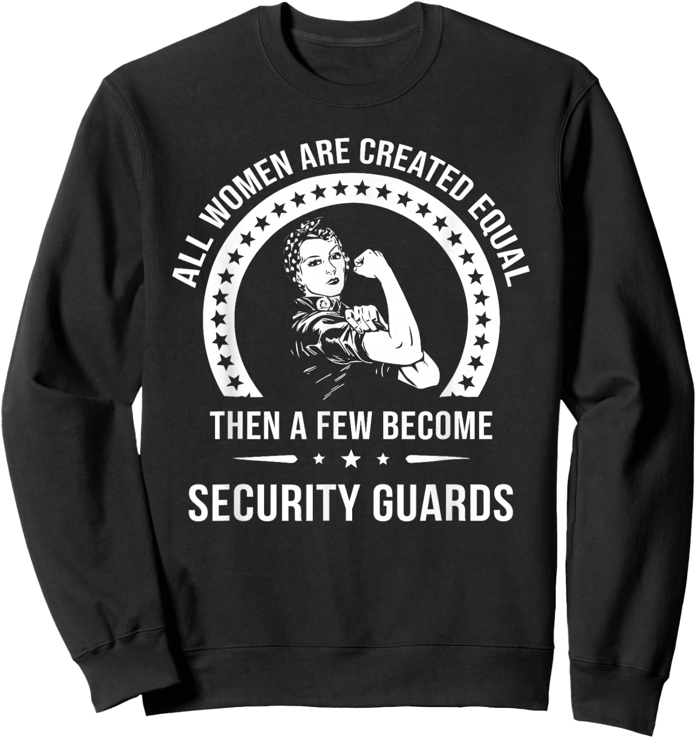 Women's Safety Personnel Shirt | Security Guard Sweatshirt - Sweatshirt | Black