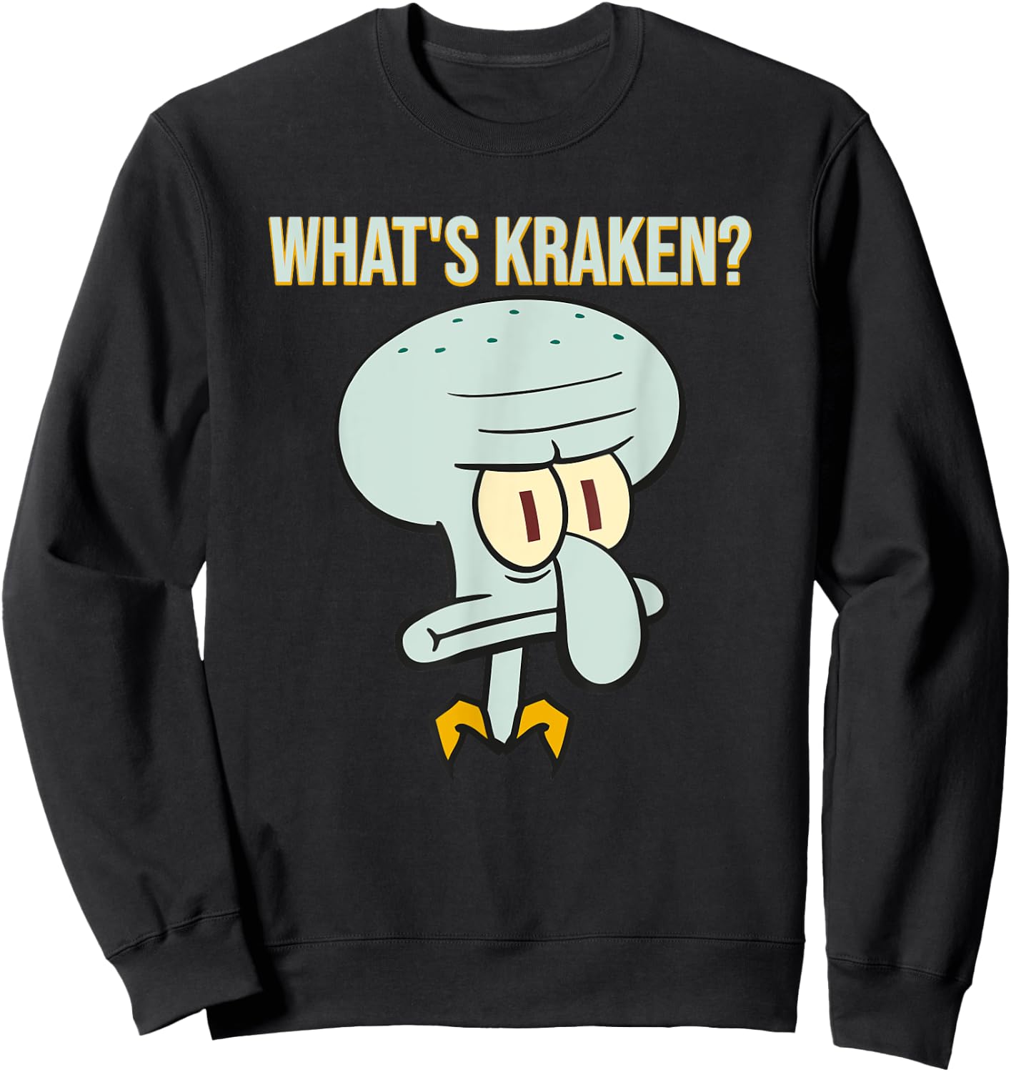 Mademark x SpongeBob SquarePants - Squidward - What's Kraken? Sweatshirt - Sweatshirt | Black