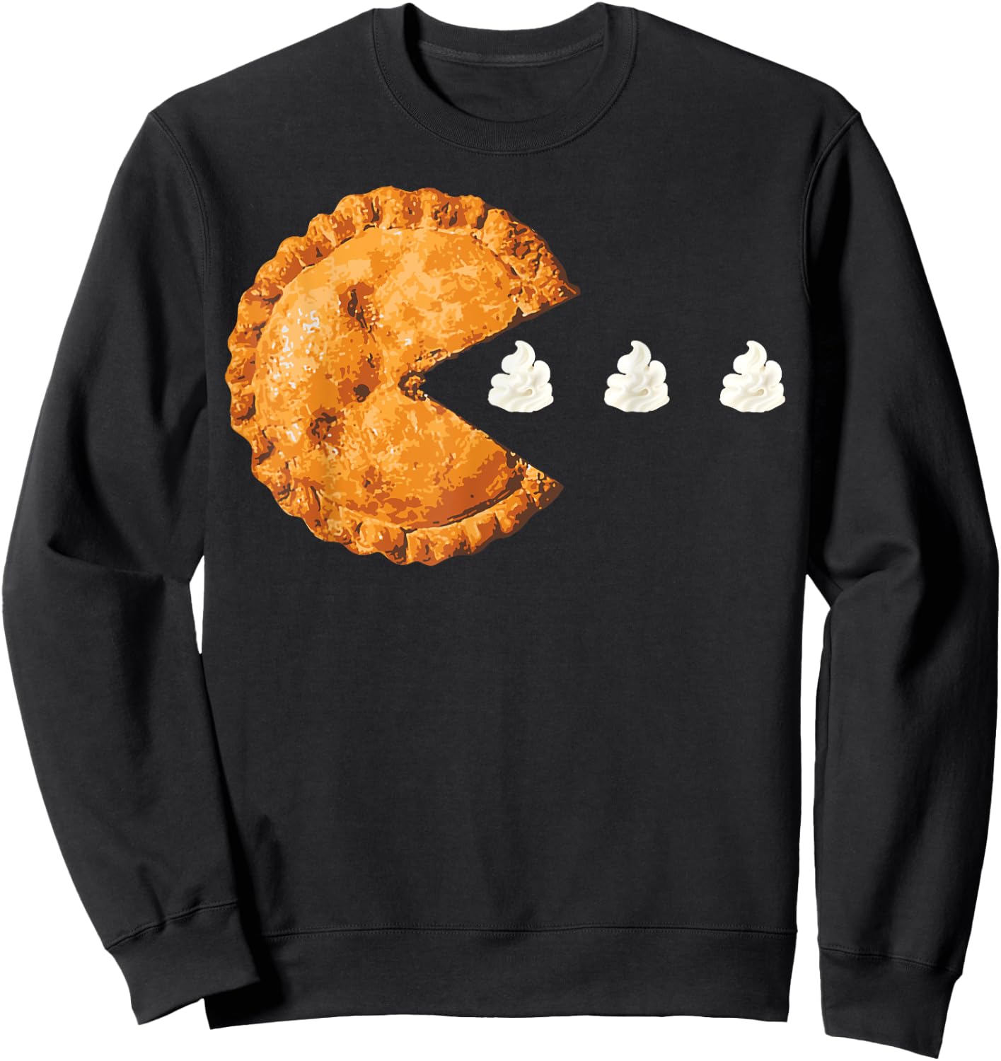 Thanksgiving Pumpkin Pie Whipped Cream | Cool Pie Gift Sweatshirt - Sweatshirt | Black