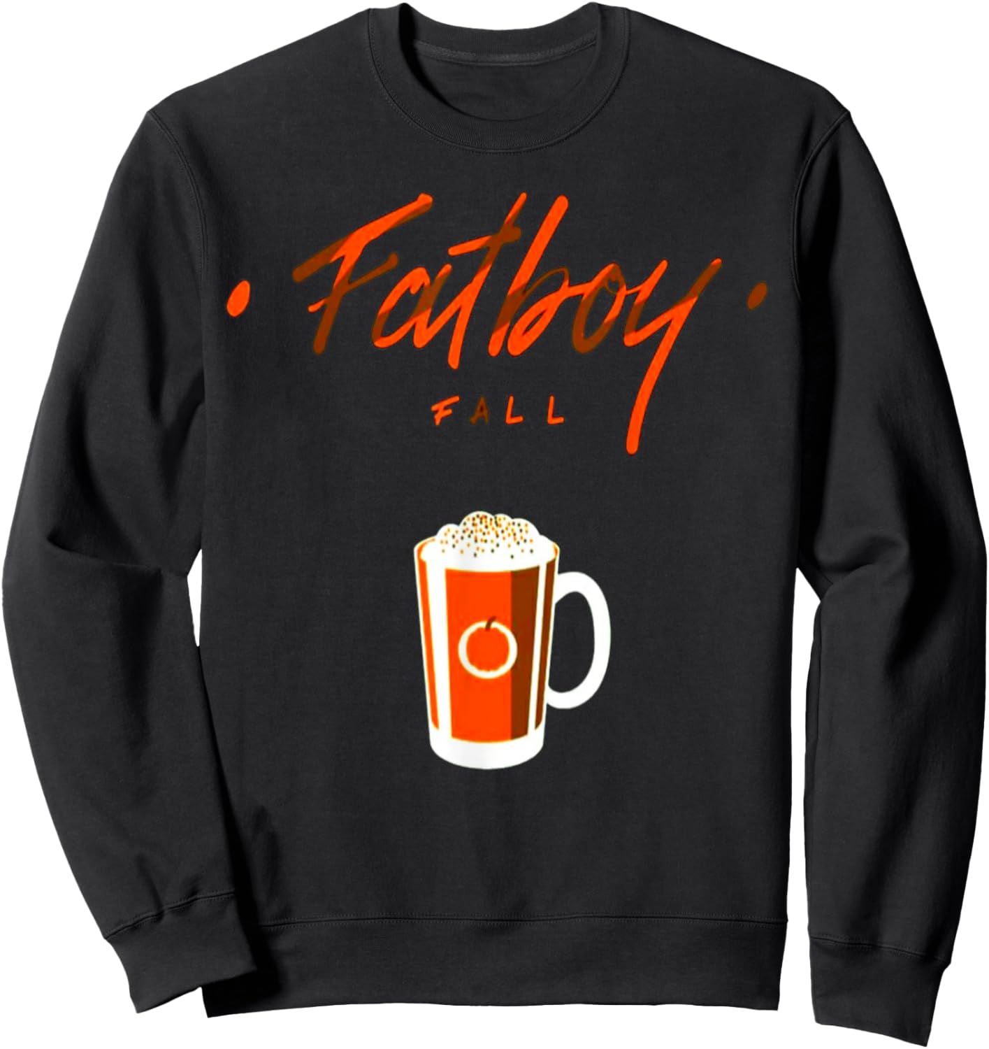 Fatboy Fall Gym Weightlifting Bodybuilding Fitness Workout Sweatshirt - Sweatshirt | Black