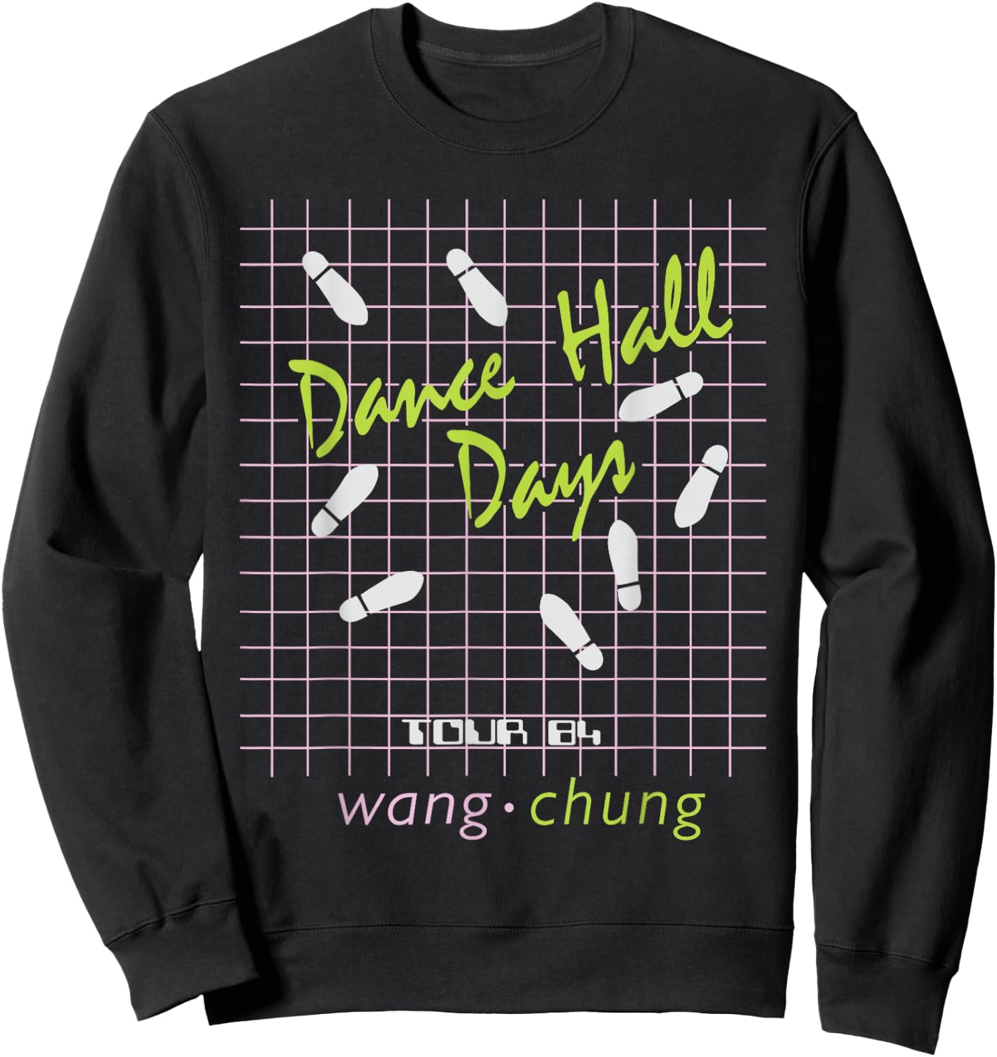 Wang Chung Dance Hall Days - Have Fun Quiz on Back Sweatshirt - Sweatshirt | Black