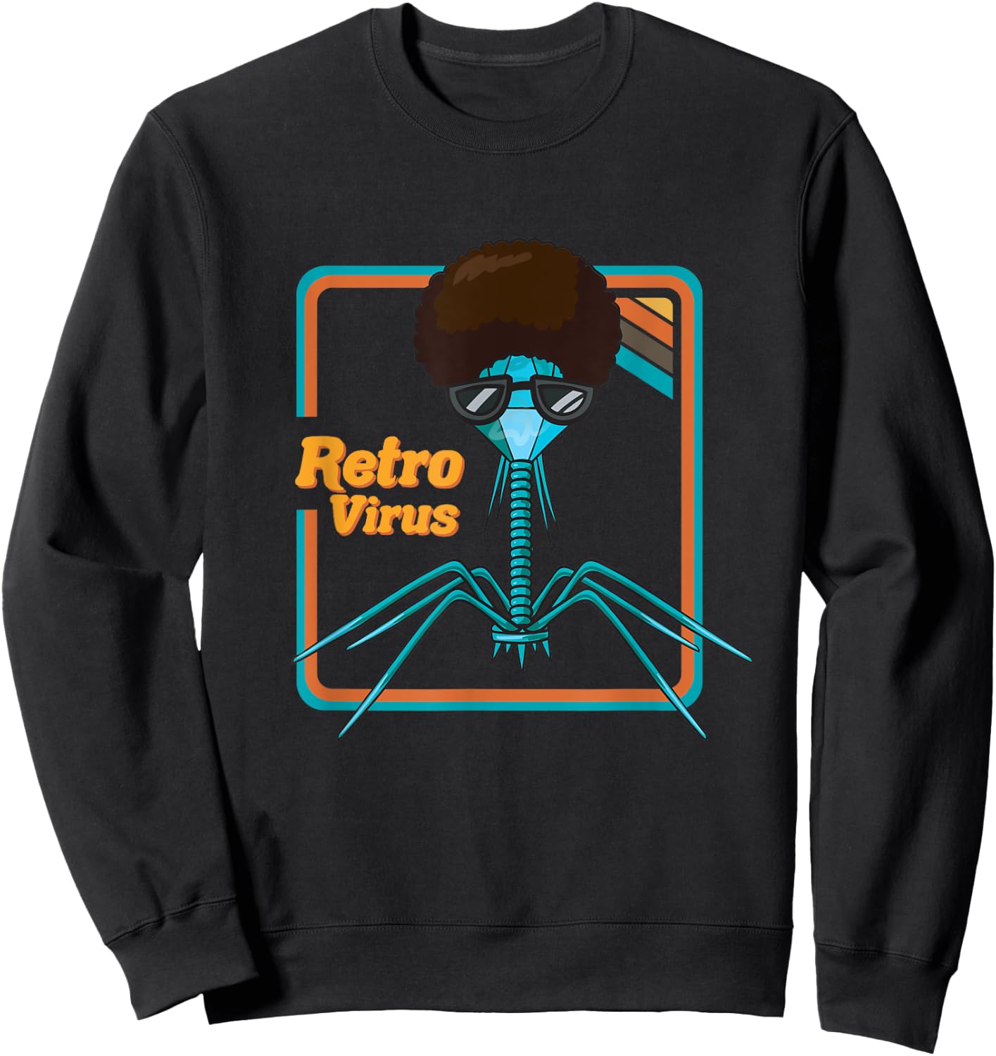 Retrovirus Microbiologist Bacteria Biology Teacher Biologist Sweatshirt - Sweatshirt | Black