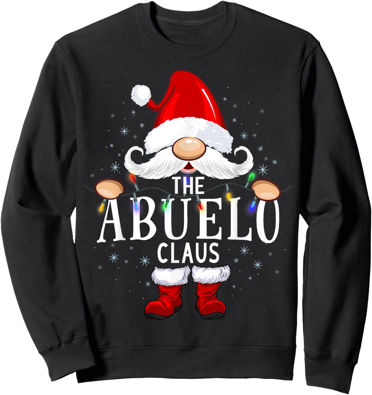 The Abuelo Claus Christmas Matching Pajama Sweatshirt - Sweatshirt | Black