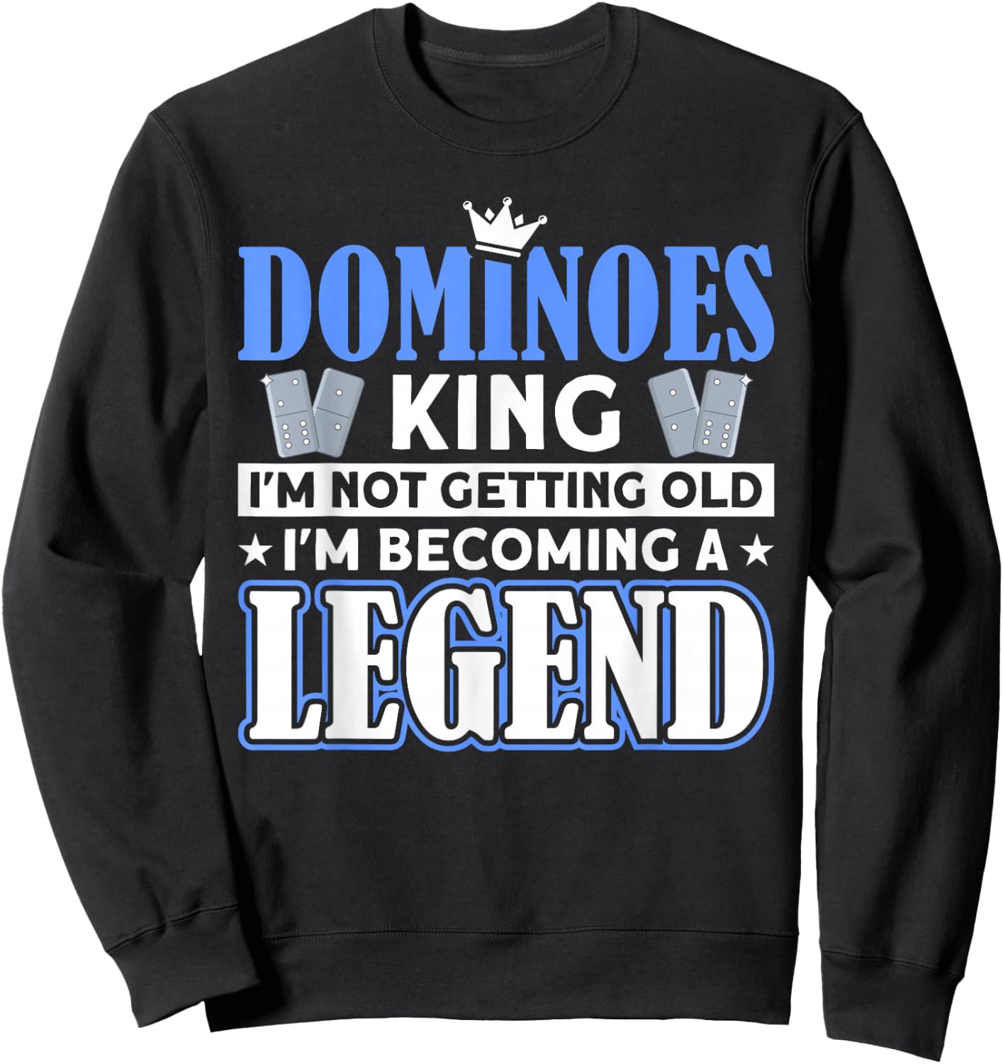 Domino Tile Game Domino Player Domino Game Sweatshirt - Sweatshirt | Black