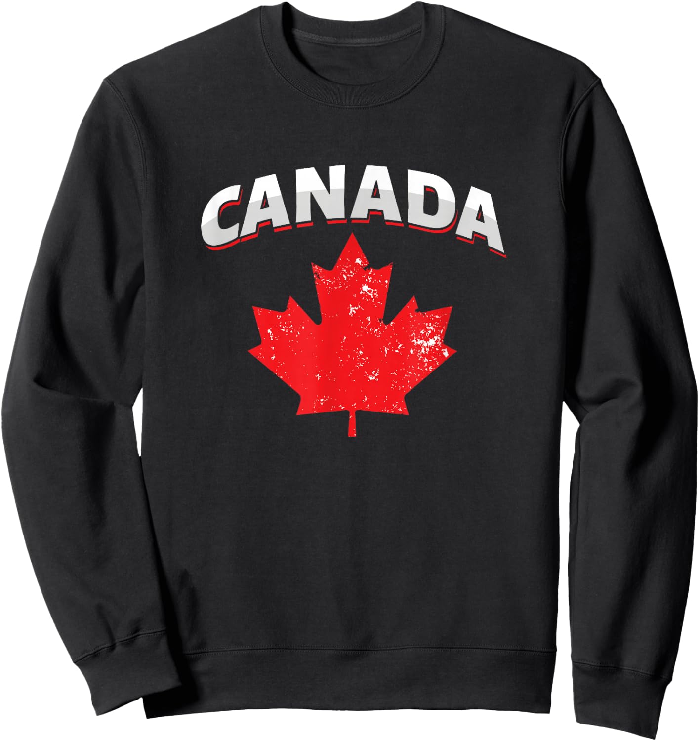 Toronto Patriotic Canadian Canada Red Maple Leaf Sweatshirt - Sweatshirt | Black