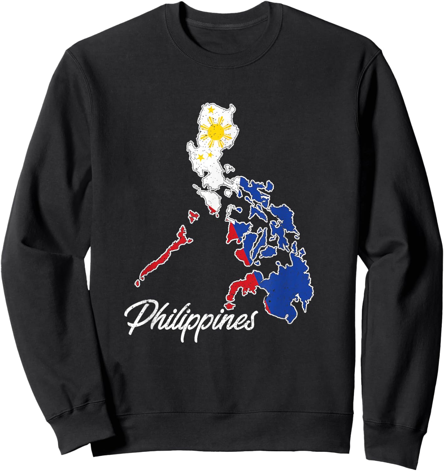 Philippine Flag Islands of Felipe Filipino Philippines Sweatshirt - Sweatshirt | Black