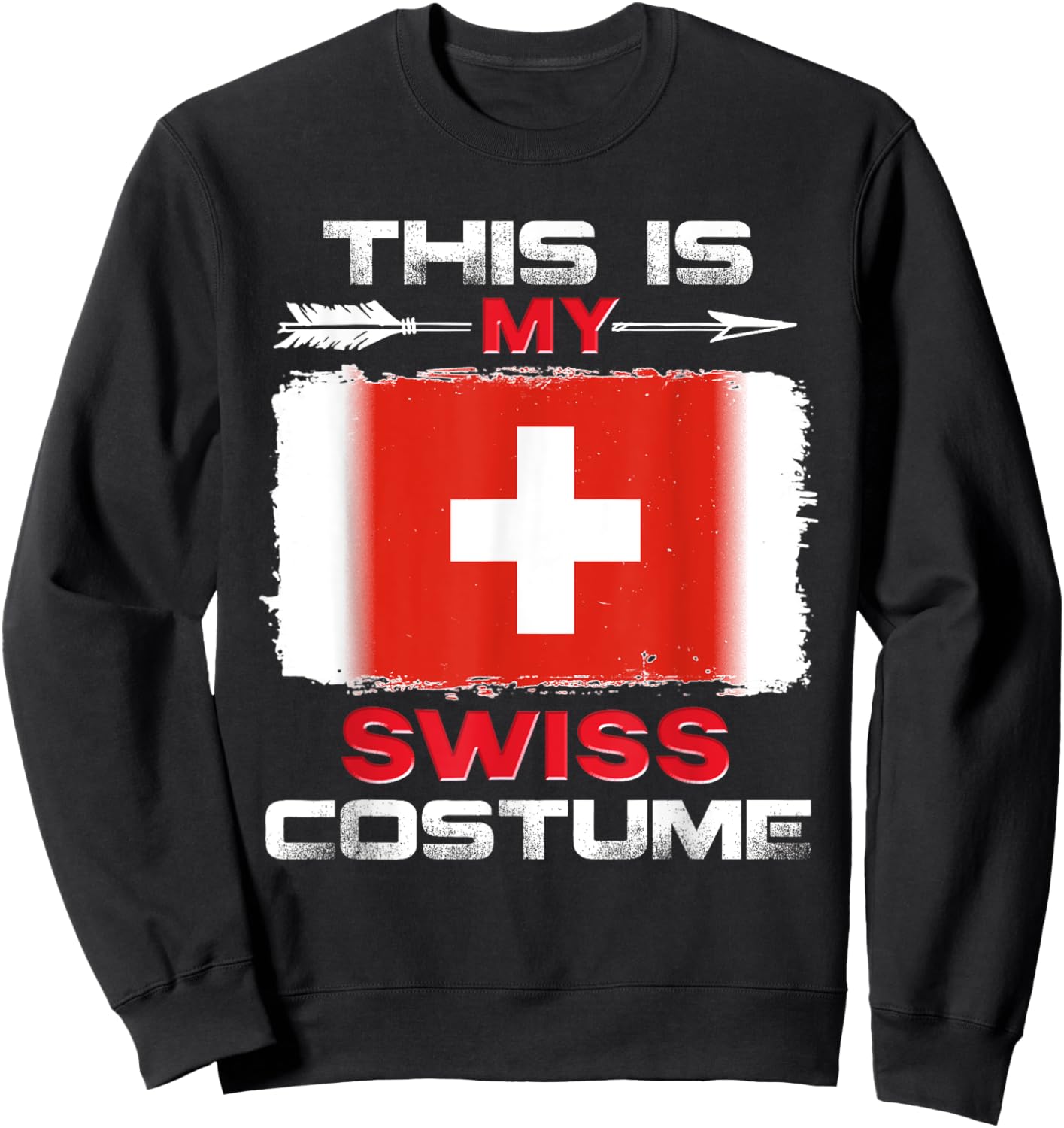 This Is My Swiss Costume Switzerland Sweatshirt - Sweatshirt | Black