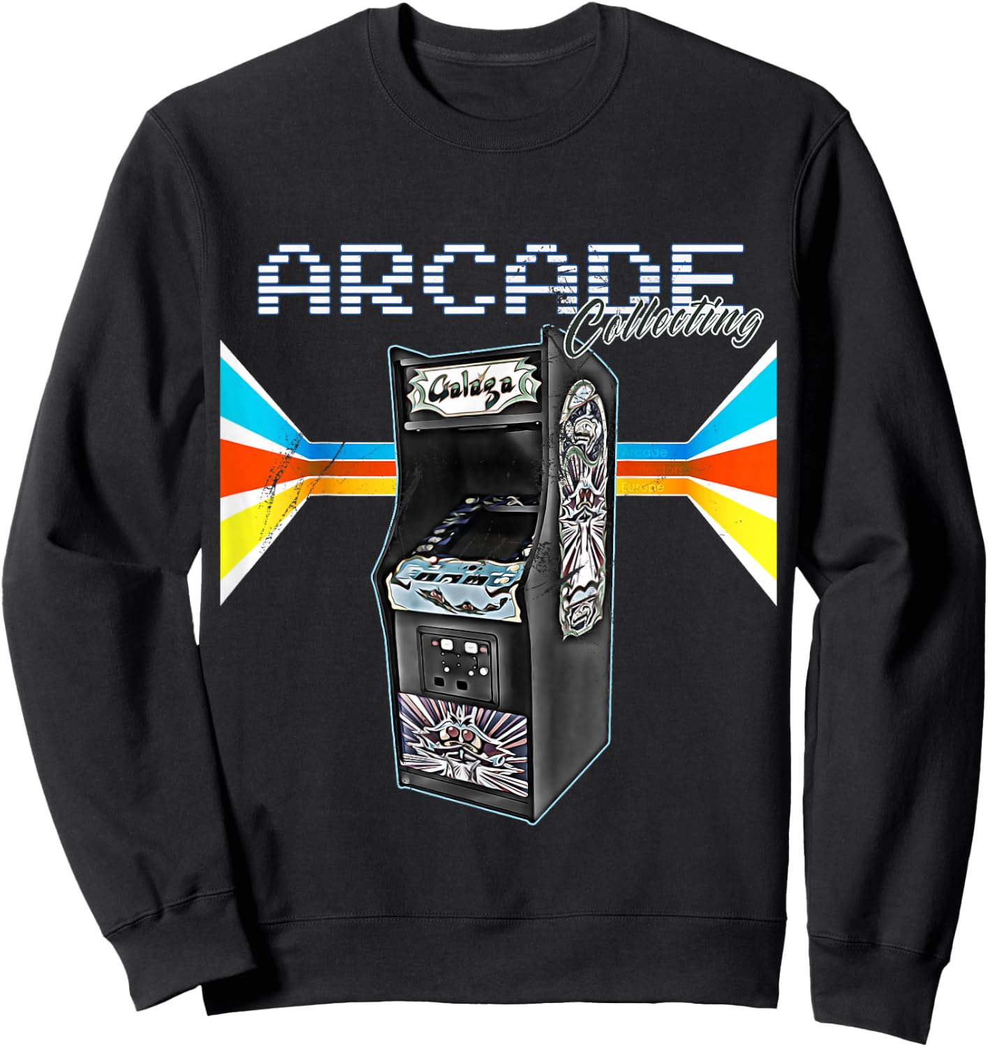 Arcade Cabinet Machine 1970 1980 1990 Video Game Collection Sweatshirt - Sweatshirt | Black