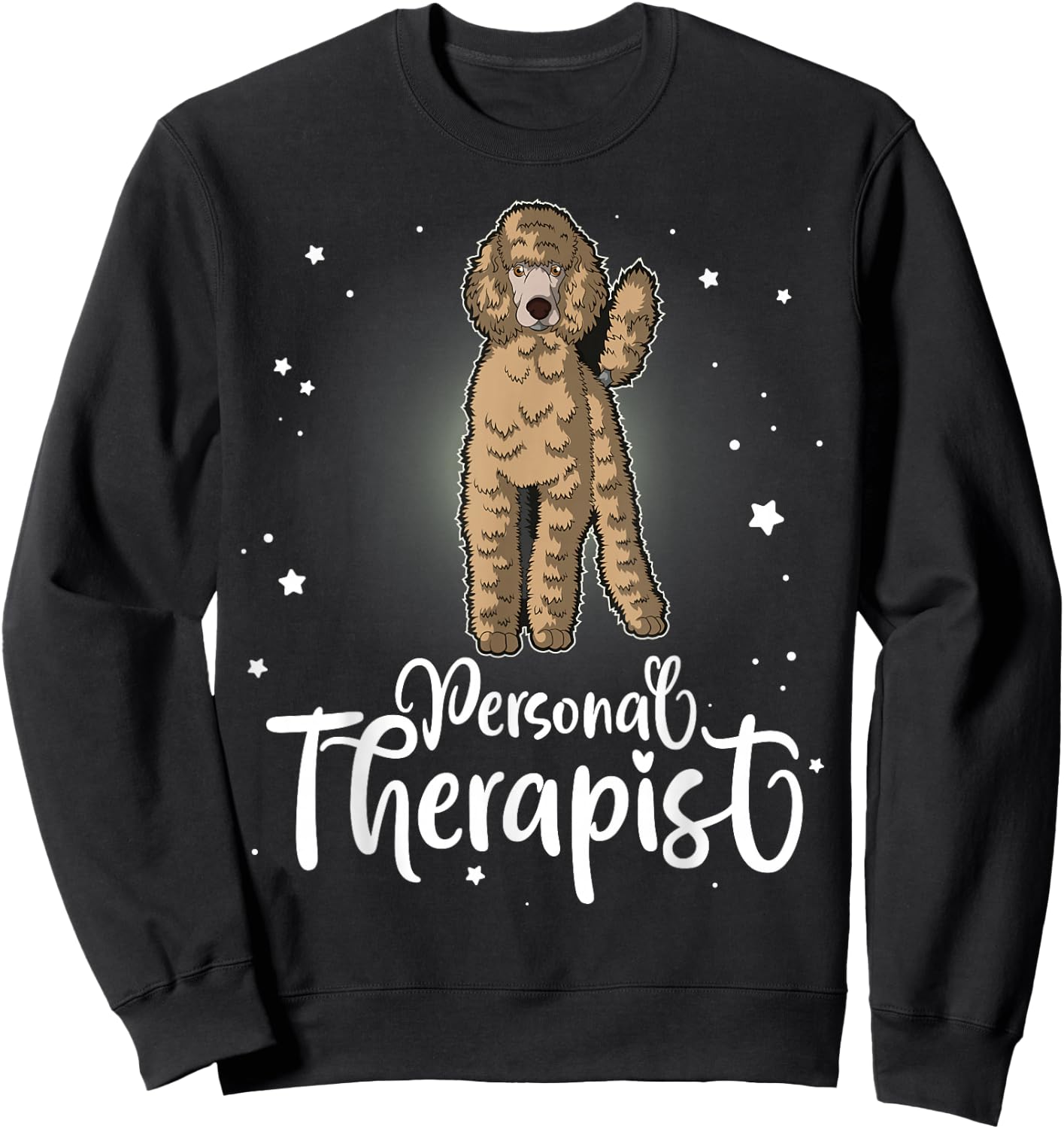 Poodle Standard Miniature & Toy Poodle Dog Sweatshirt - Sweatshirt | Black