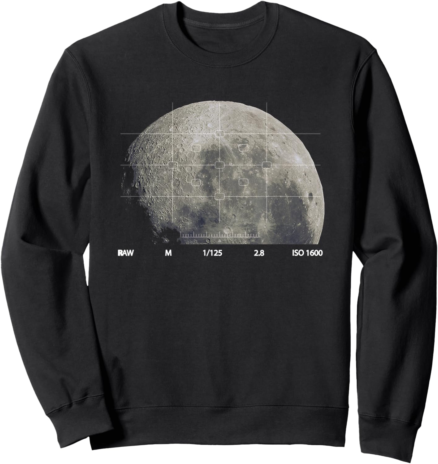 Astronomy Moon Photography Kids Men Women Astrophotography Sweatshirt - Sweatshirt | Black