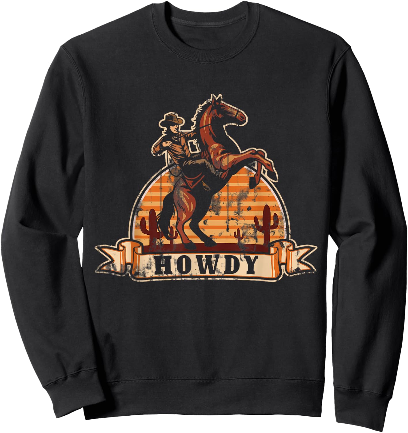Howdy Cowboy Sweatshirt - Sweatshirt | Black