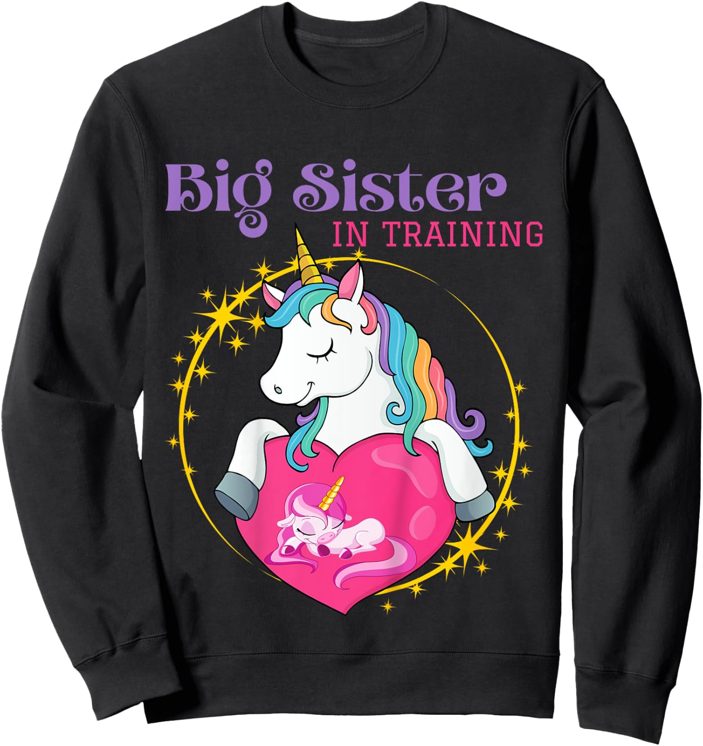 Big Sister in Training Sweatshirt - Sweatshirt | Black