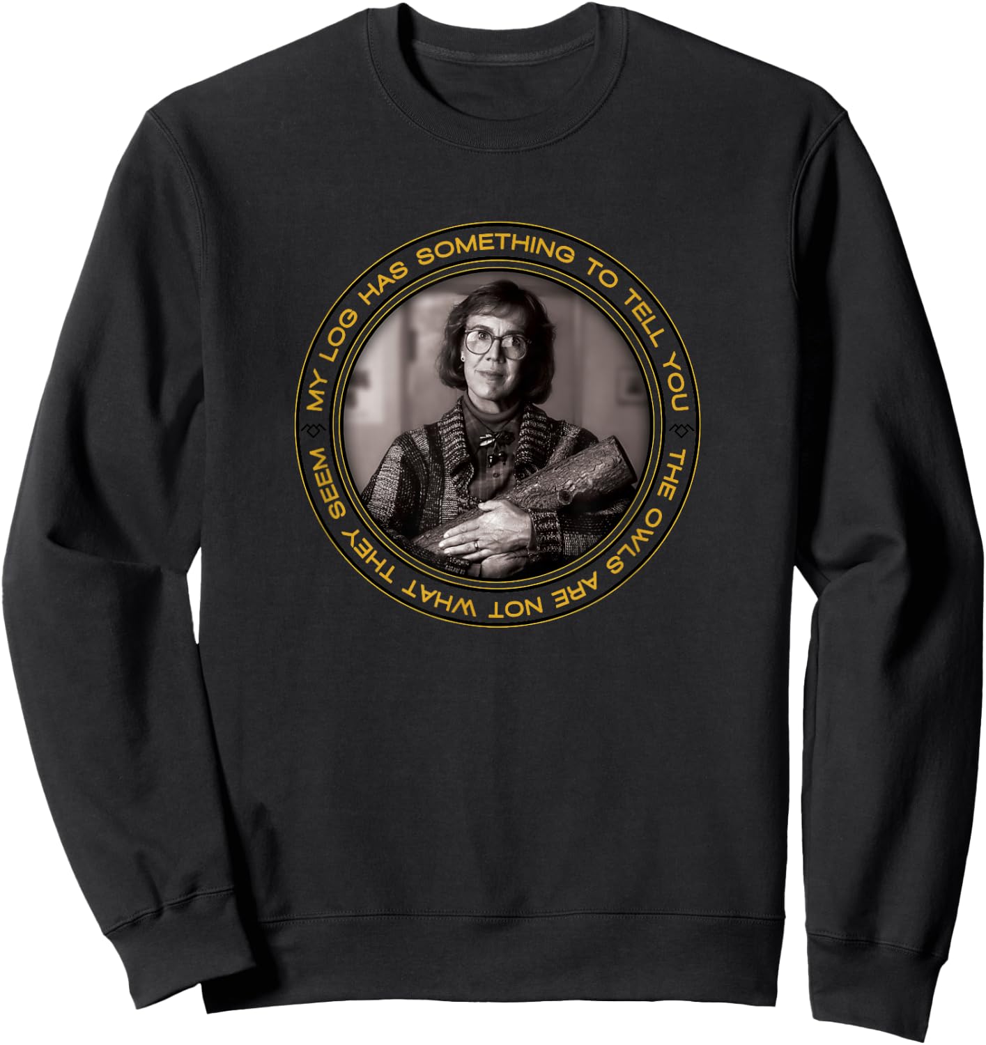 Twin Peaks Log Lady Has Something To Tell You Sweatshirt - Sweatshirt | Black