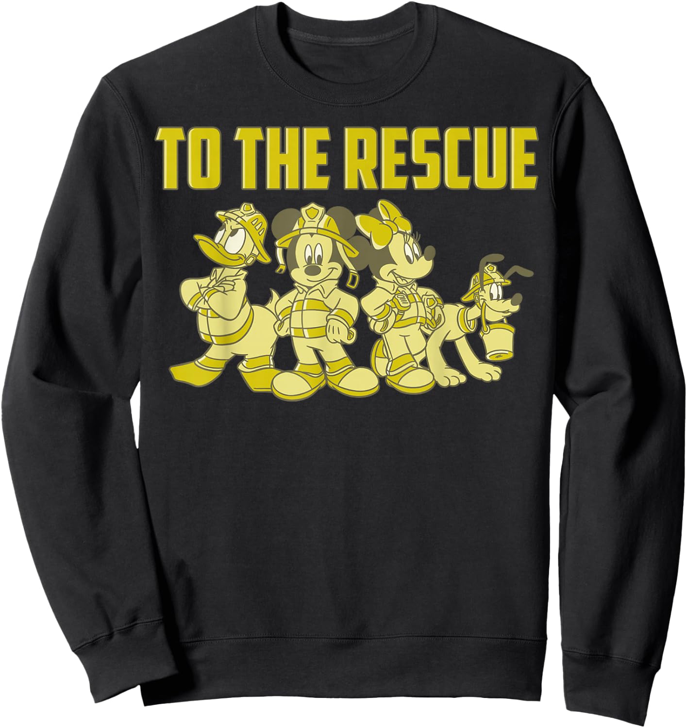Disney Mickey And Friends Firefighters To The Rescue Sweatshirt - Sweatshirt | Black