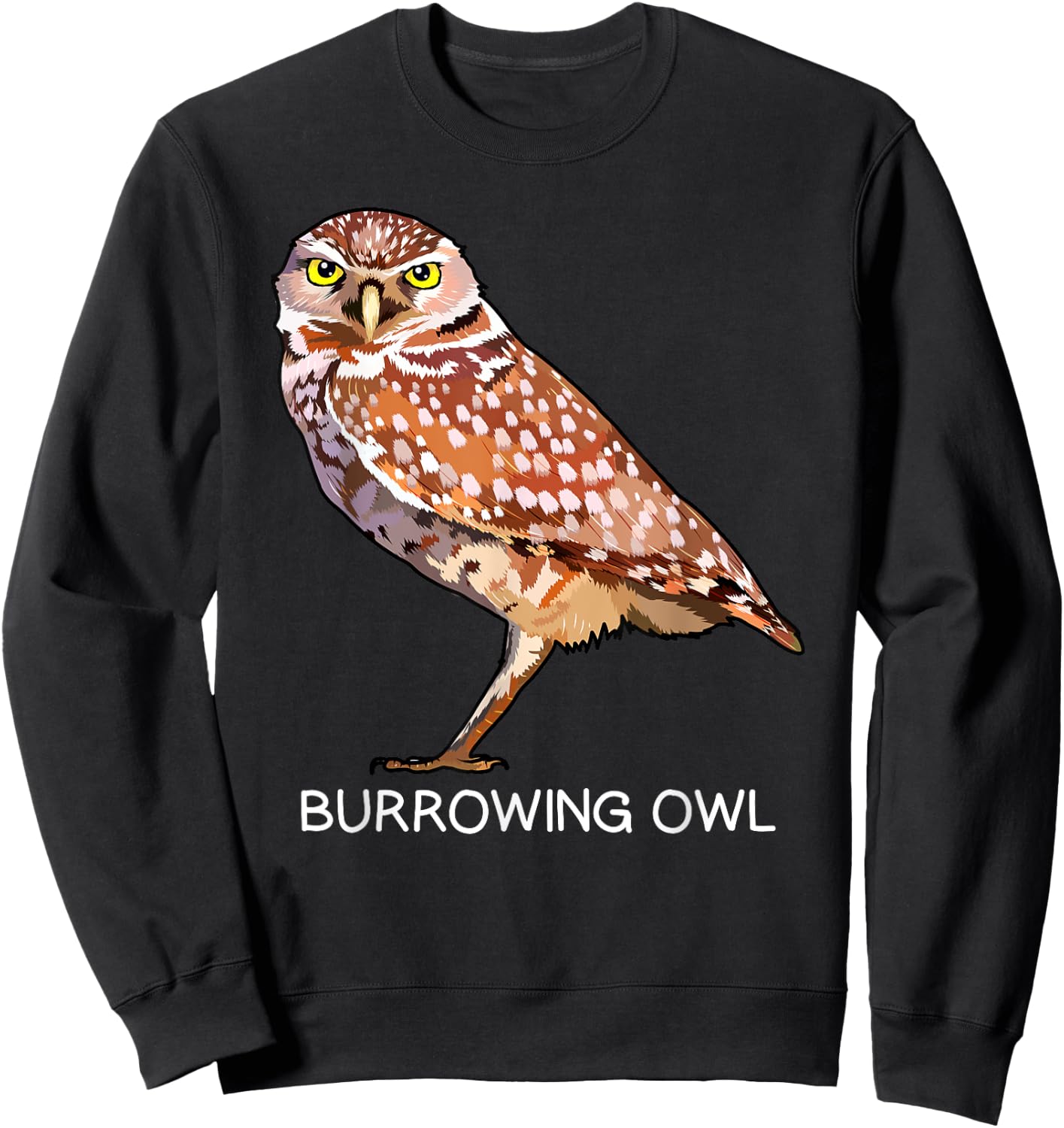 Burrowing Owl Bird Lover Sweatshirt - Sweatshirt | Black