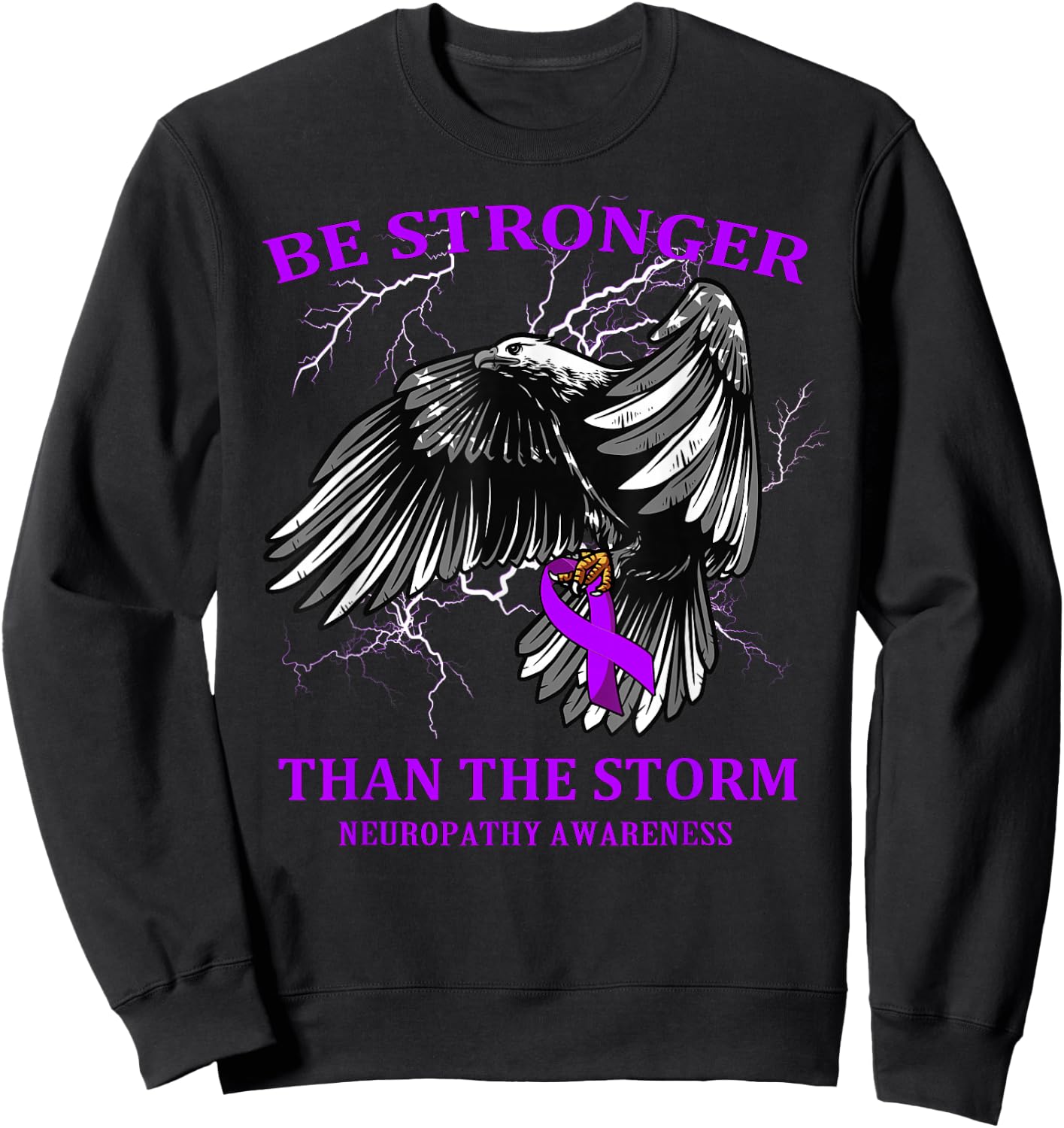 Be Stronger Than The Storm Neuropathy Sweatshirt - Sweatshirt | Black