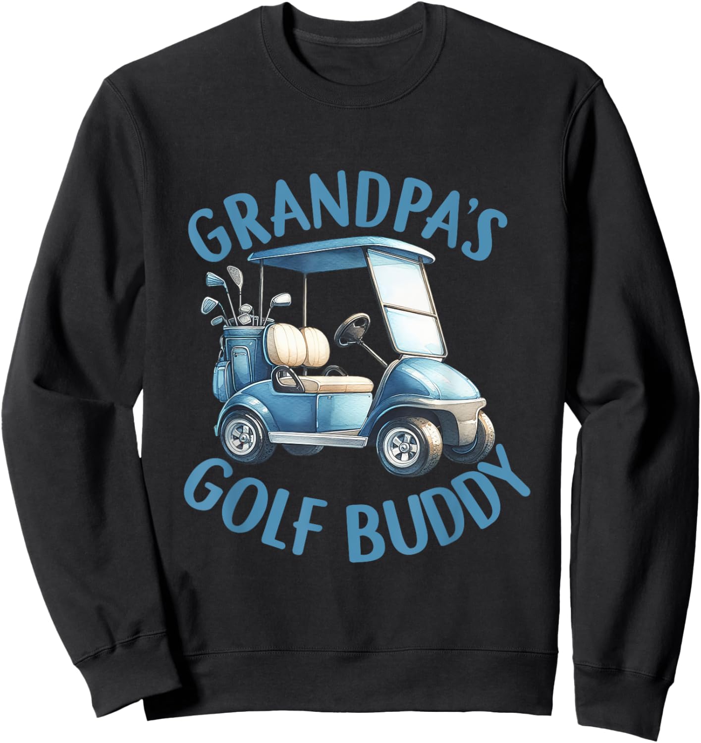 Grandpa's Gold Buddy Birthday Boy Golf Themed Matching Party Sweatshirt - Sweatshirt | Black