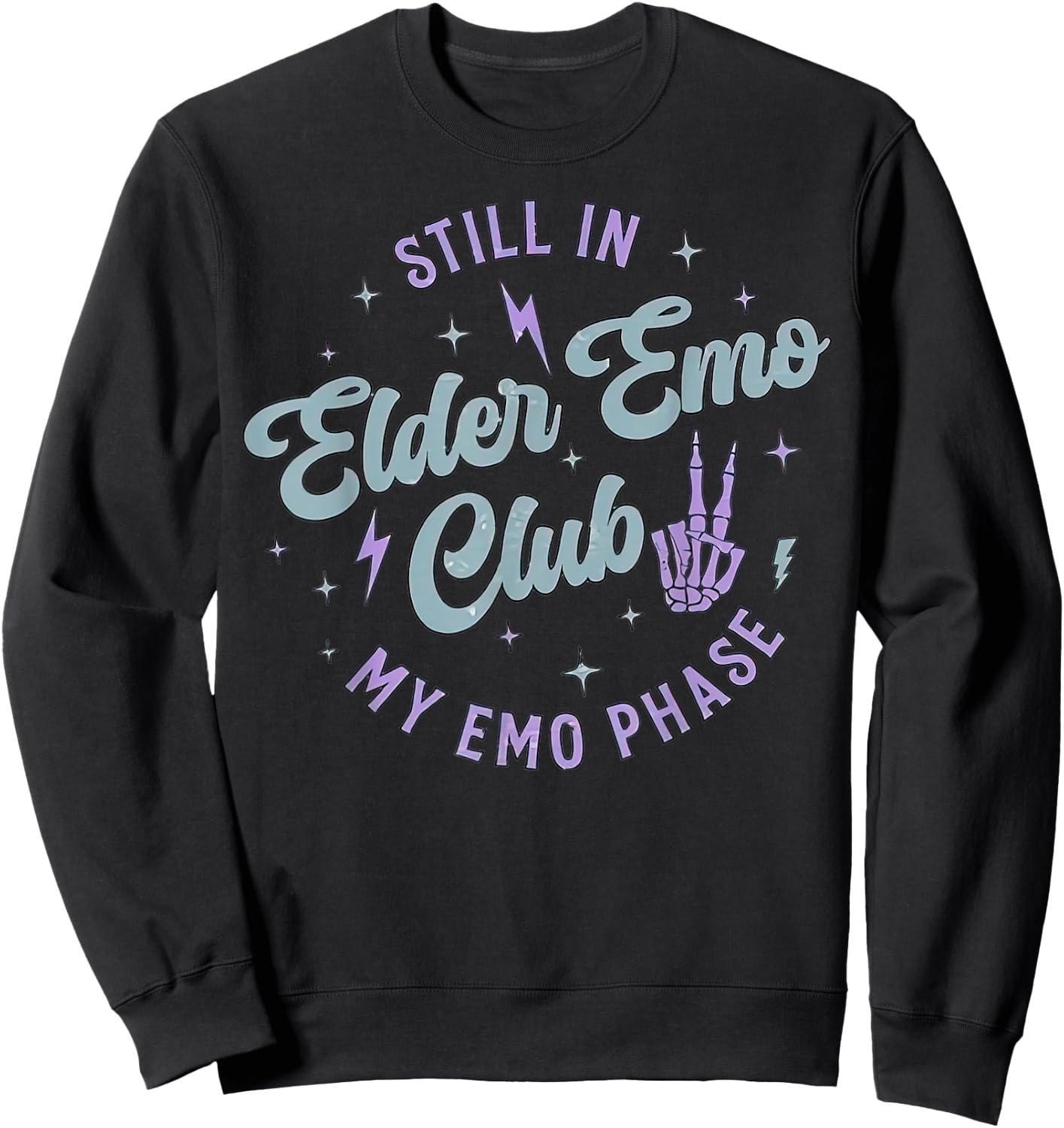 Emo Mom Club It Was Never A Phase Sweatshirt - Sweatshirt | Black