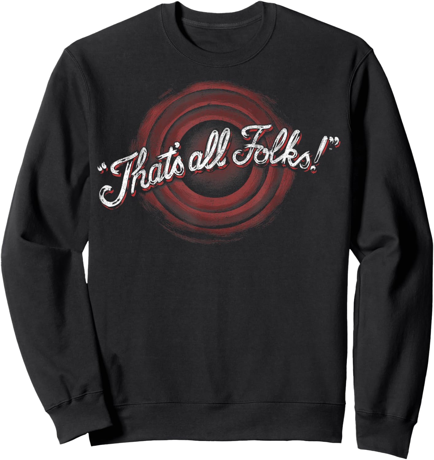 Looney Tunes Classic Thats All Folks Sweatshirt - Sweatshirt | Black