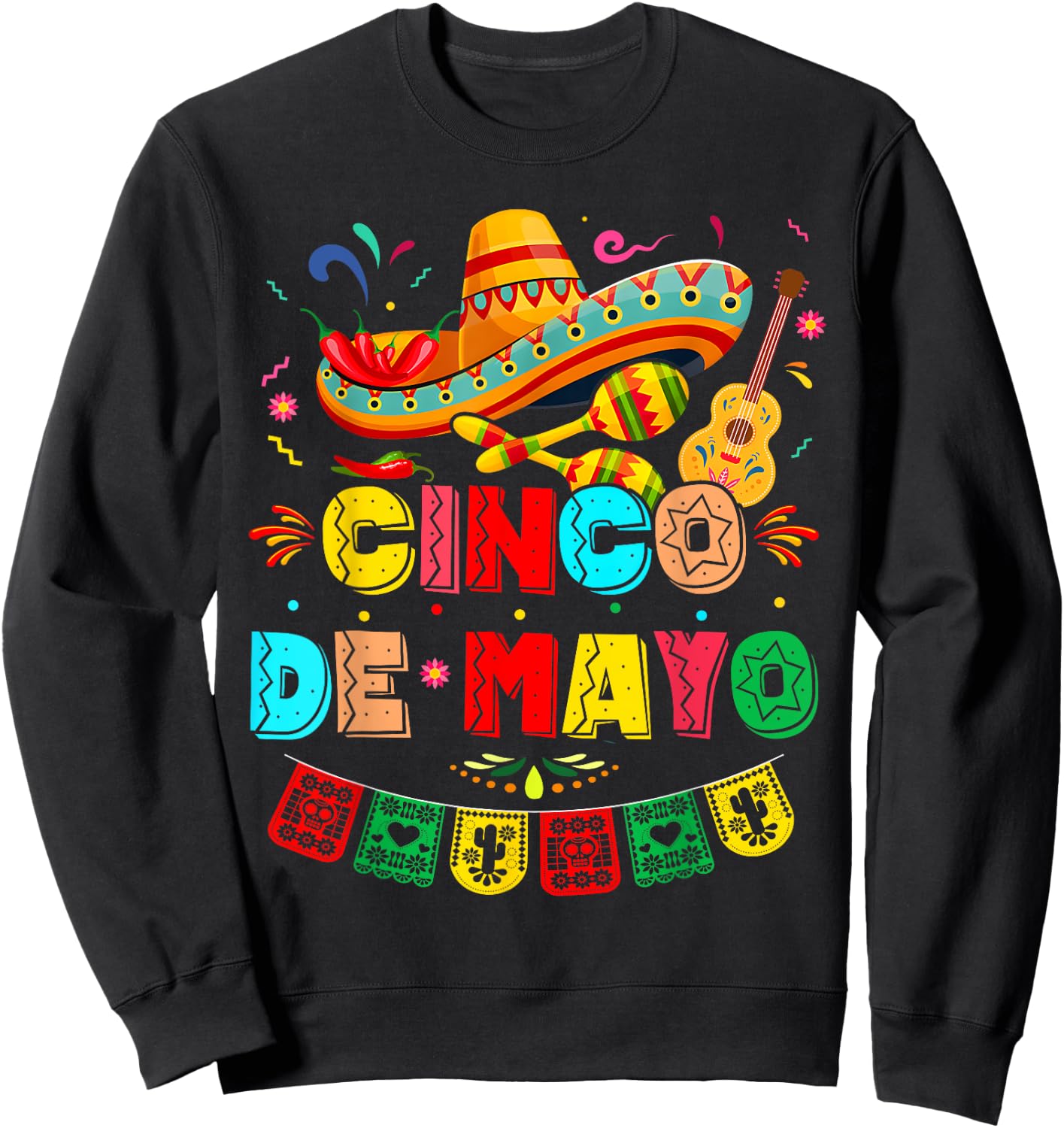 Cinco De Mayo Mexican Fiesta 5 De Mayo Kids Sweatshirt - Sweatshirt | Black
