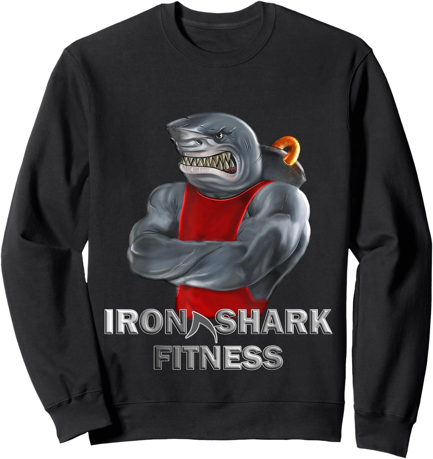 Iron Shark Fitness GYM Bodybuilding Kraft Training Sweatshirt - Sweatshirt | Black