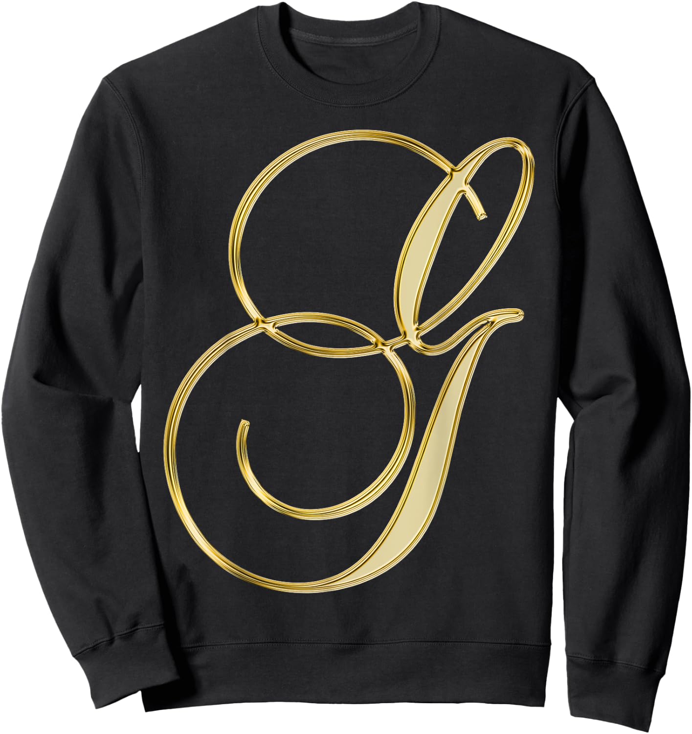 Monogram Initial Letter G Sweatshirt - Sweatshirt | Black
