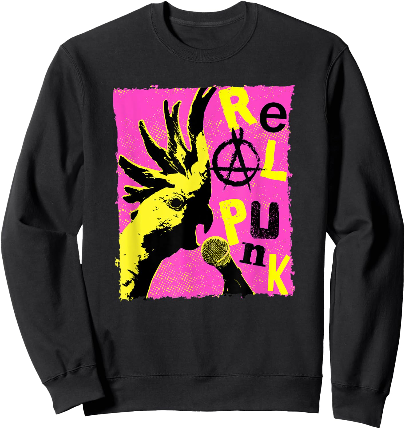 Real Punk - Cockatoo Sweatshirt - Sweatshirt | Black
