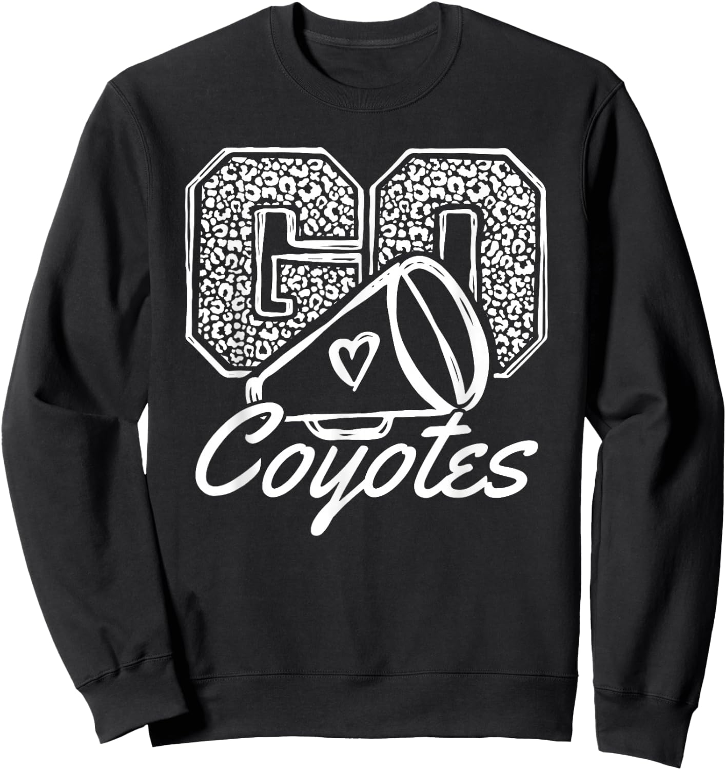 Go Cheer Coyotes Sports Name Gifts Men Women Boy Girl Sweatshirt - Sweatshirt | Black