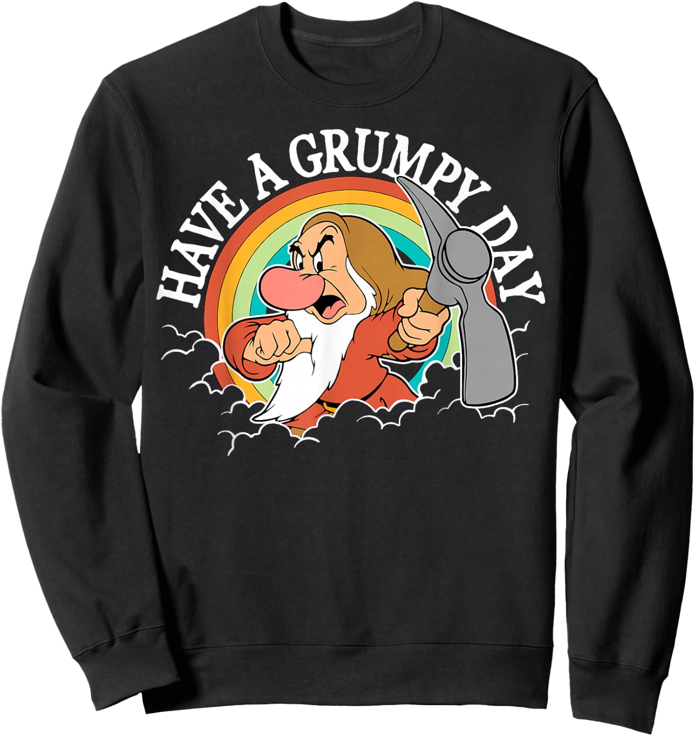 Disney Snow White Grumpy Have A Grumpy Day Sweatshirt - Sweatshirt | Black