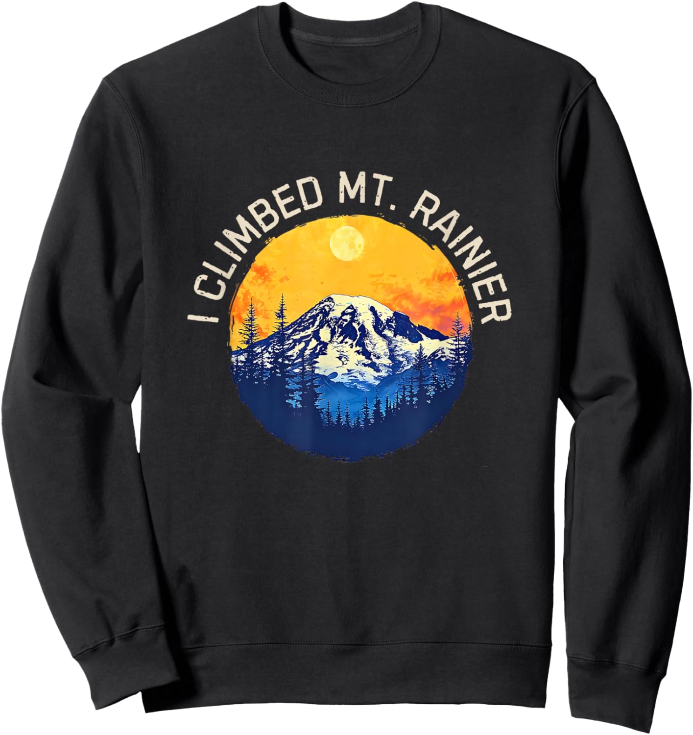 Mount Rainier Souvenir / Mt. Rainier Sweatshirt - Sweatshirt | Black