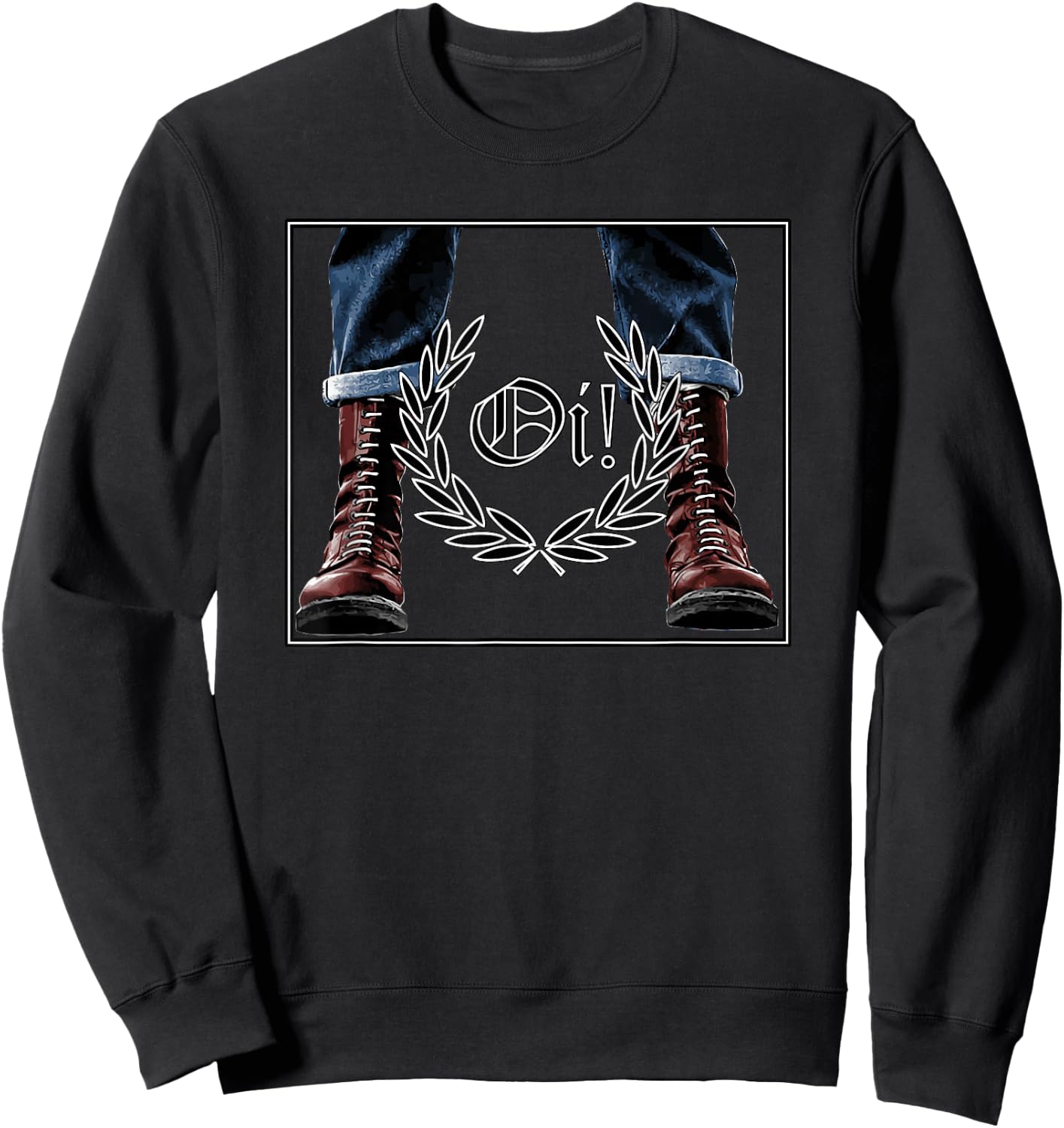 Skinhead Music Oi! Oi! Oi! Sweatshirt - Sweatshirt | Black