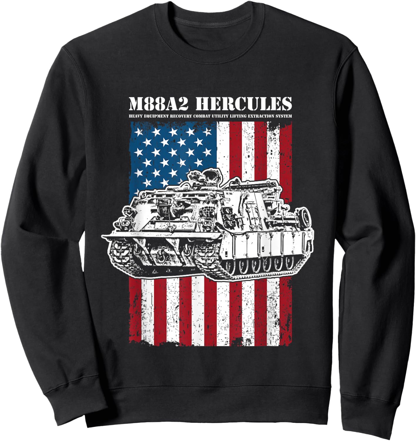 M88A2 HERCULES ARV - M88 Recovery Vehicle Sweatshirt - Sweatshirt | Black