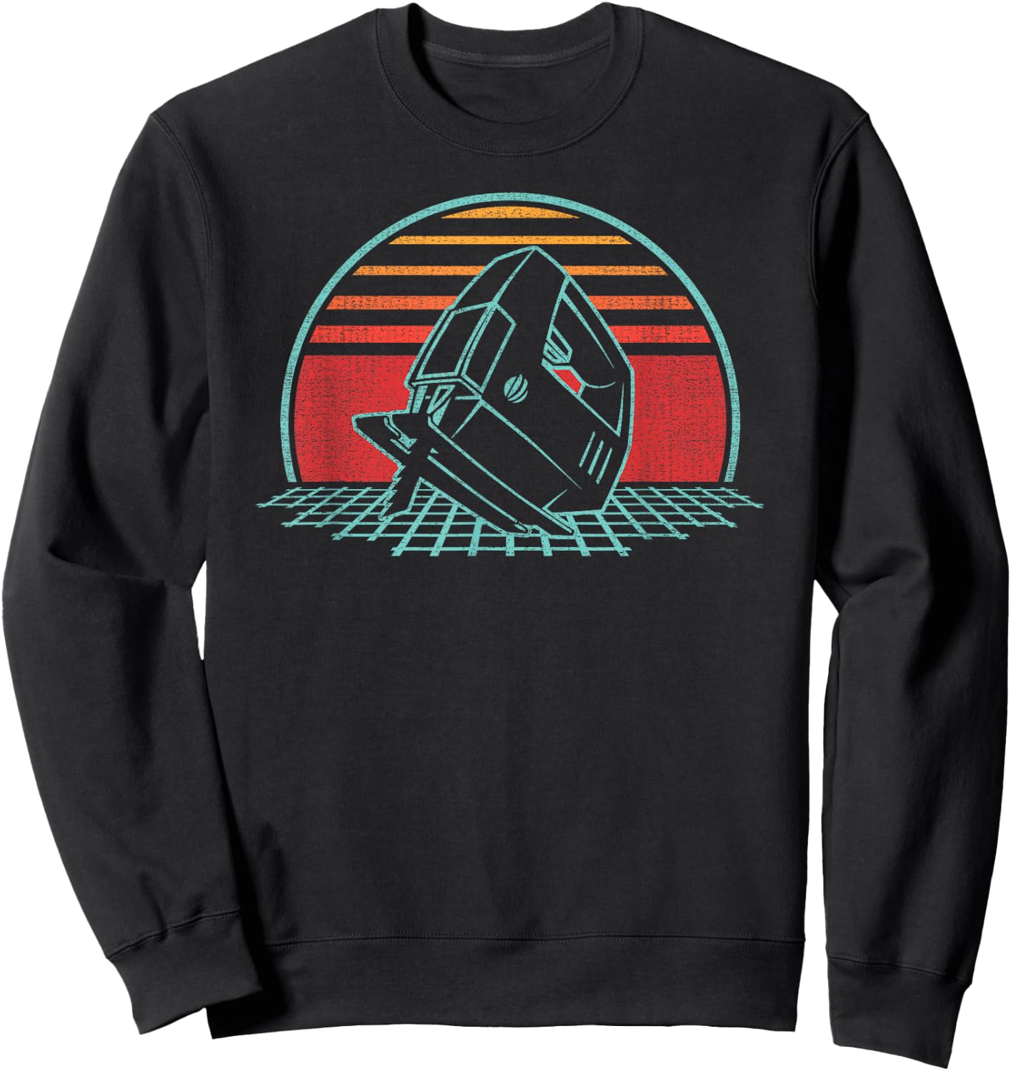 Woodworking Carpentry Retro Vintage 80s Style Carpenter Gift Sweatshirt - Sweatshirt | Black