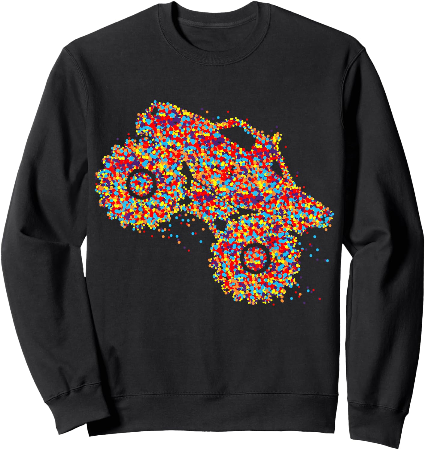 Monster Truck Girls Sweatshirt - Sweatshirt | Black