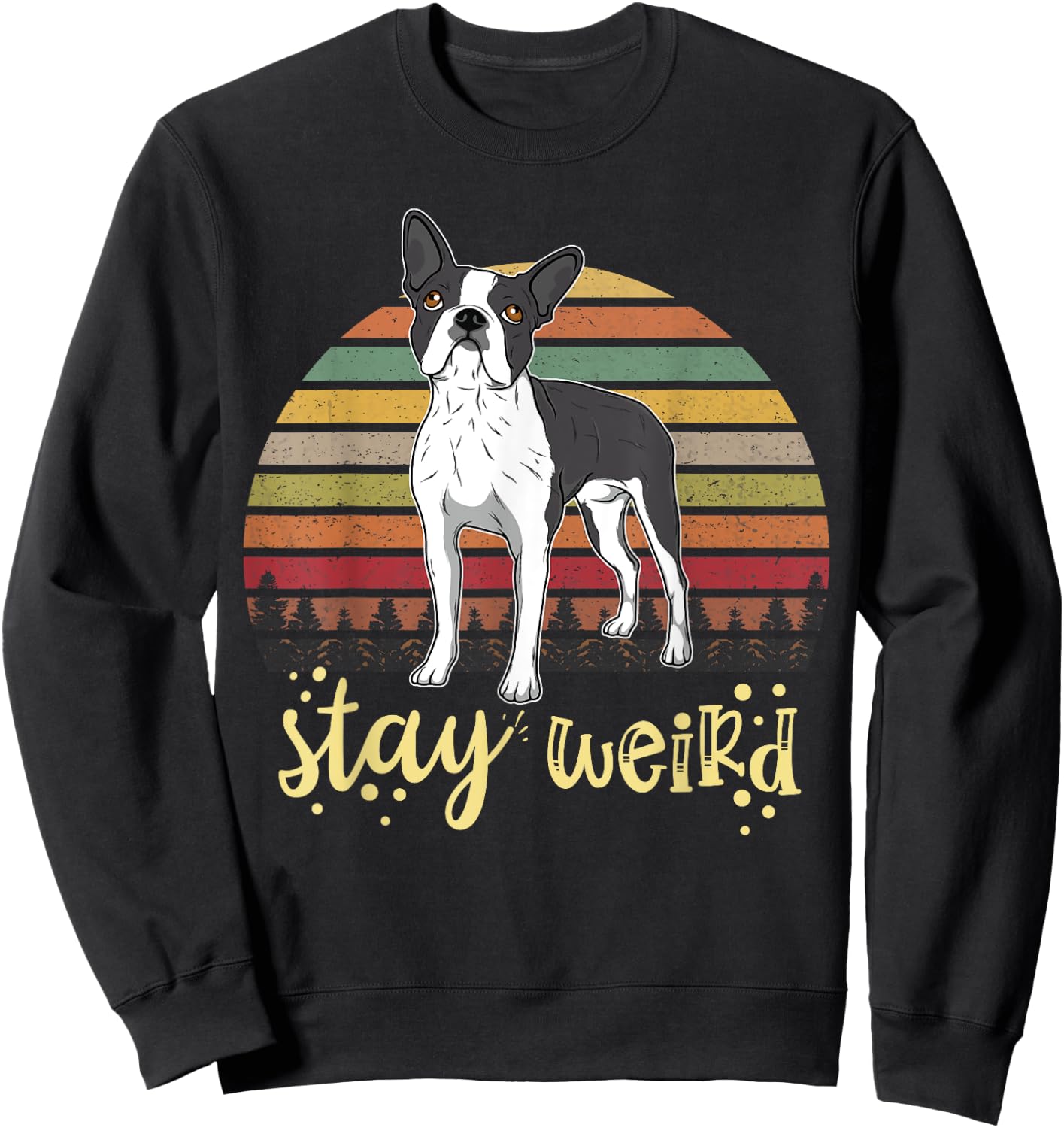 Boston Terrier Boston-Bulldog Sweatshirt - Sweatshirt | Black