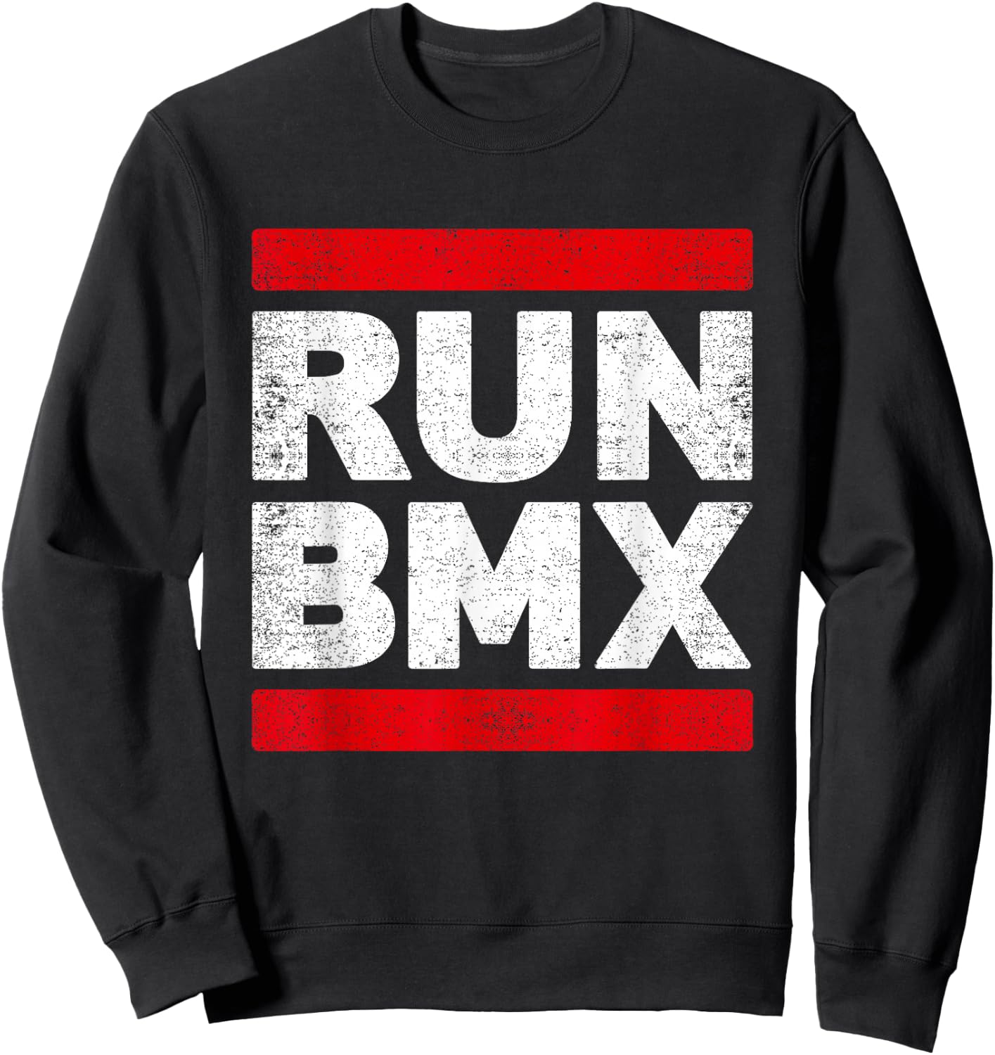 BMX Vintage Shirt Bicycle Gift Run BMX Sweatshirt - Sweatshirt | Black