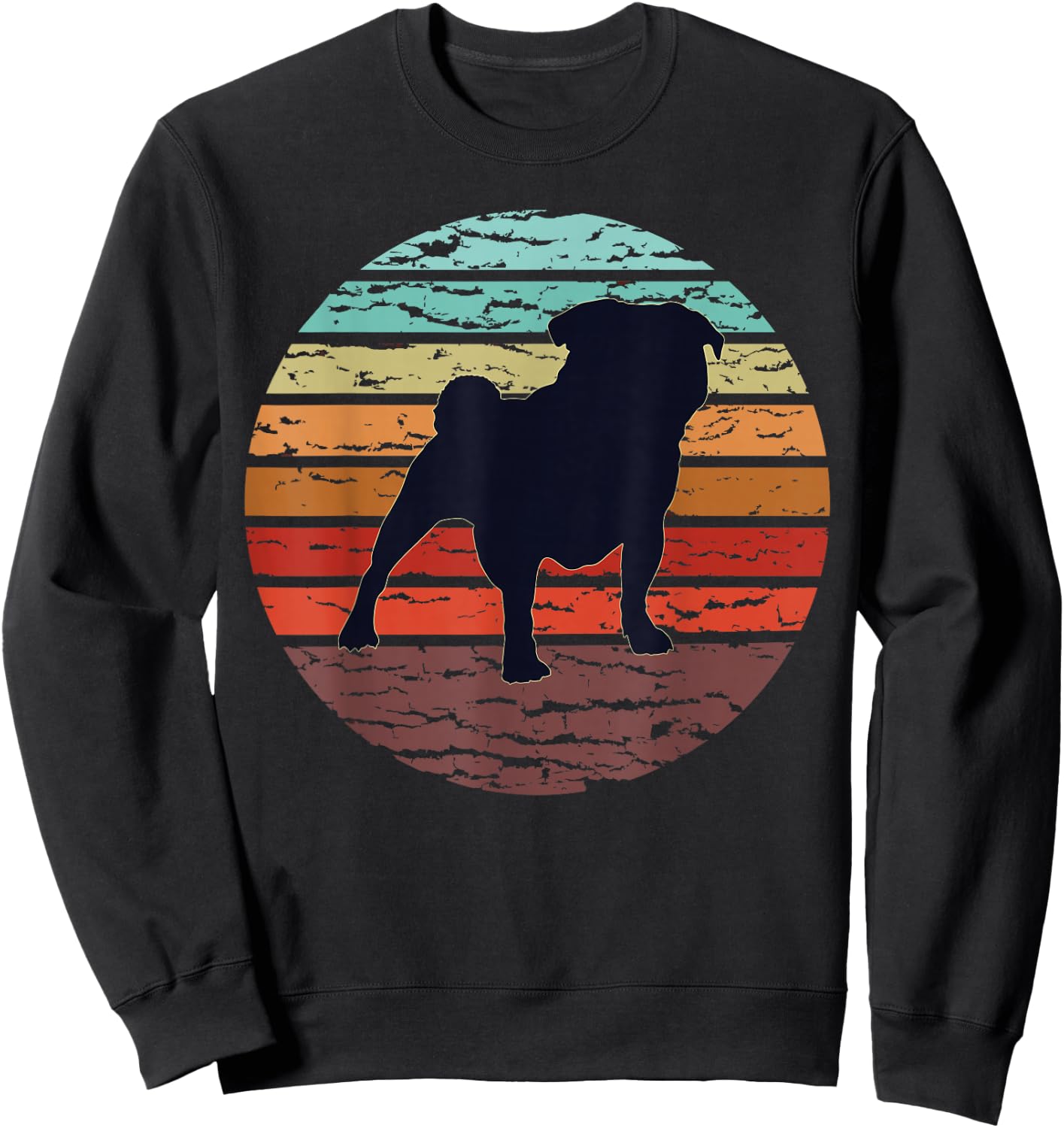 Pug Pug Sweatshirt - Sweatshirt | Black