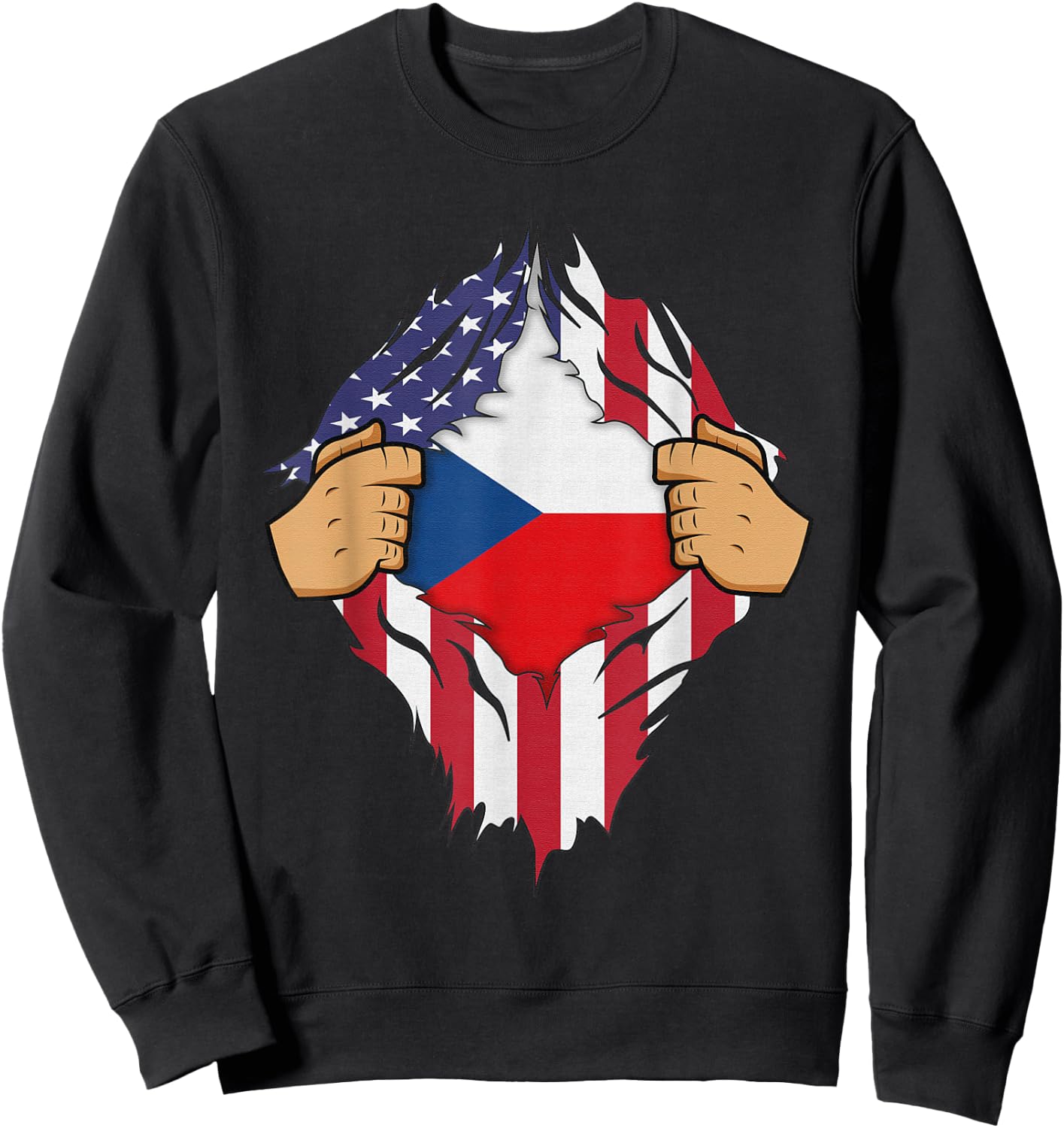 CZECH FLAG CZECH REPUBLIC Men Women Kids Gift Sweatshirt - Sweatshirt | Black