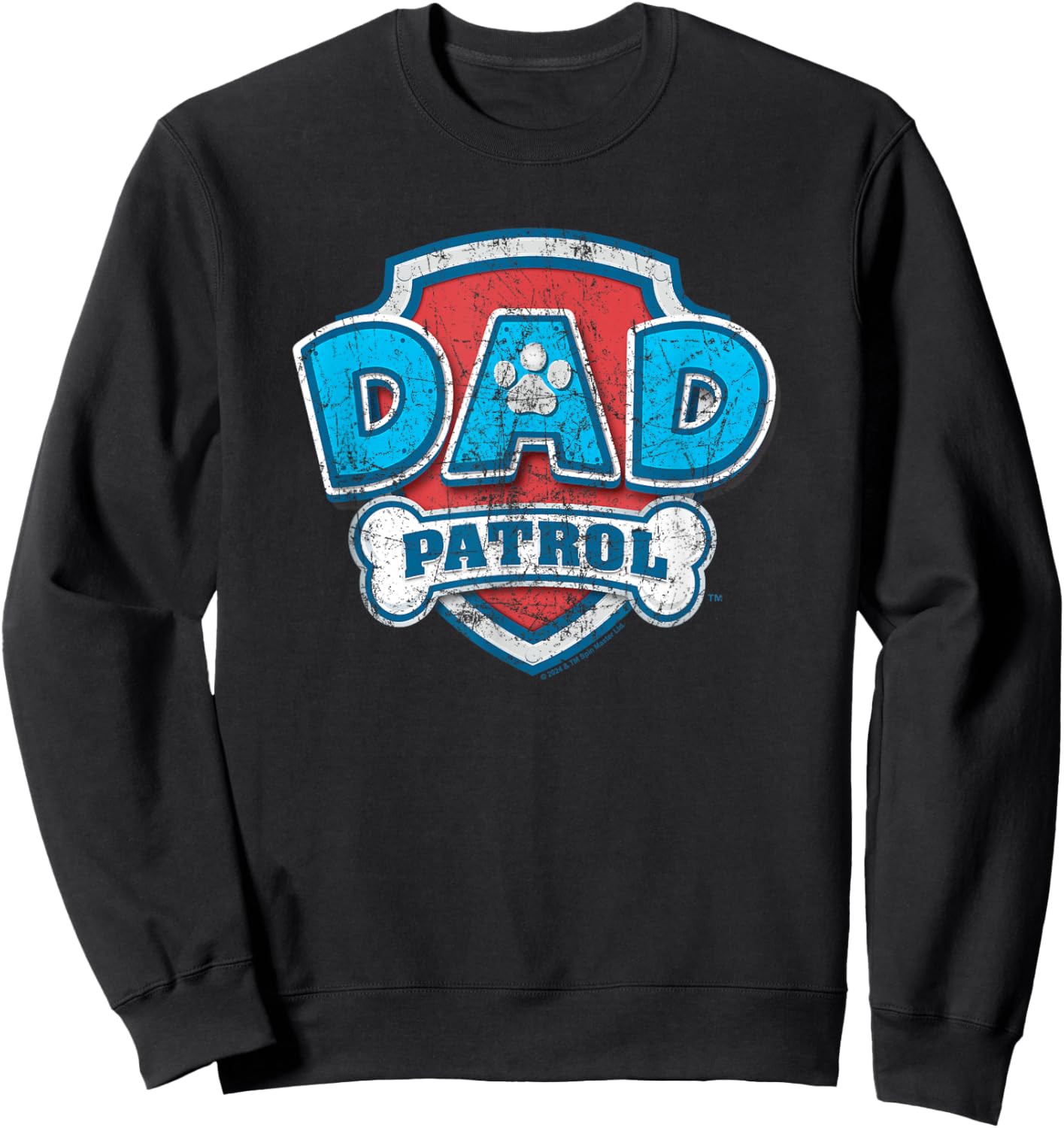 Paw Patrol Father's Day Dad Patrol Sweatshirt - Sweatshirt | Black